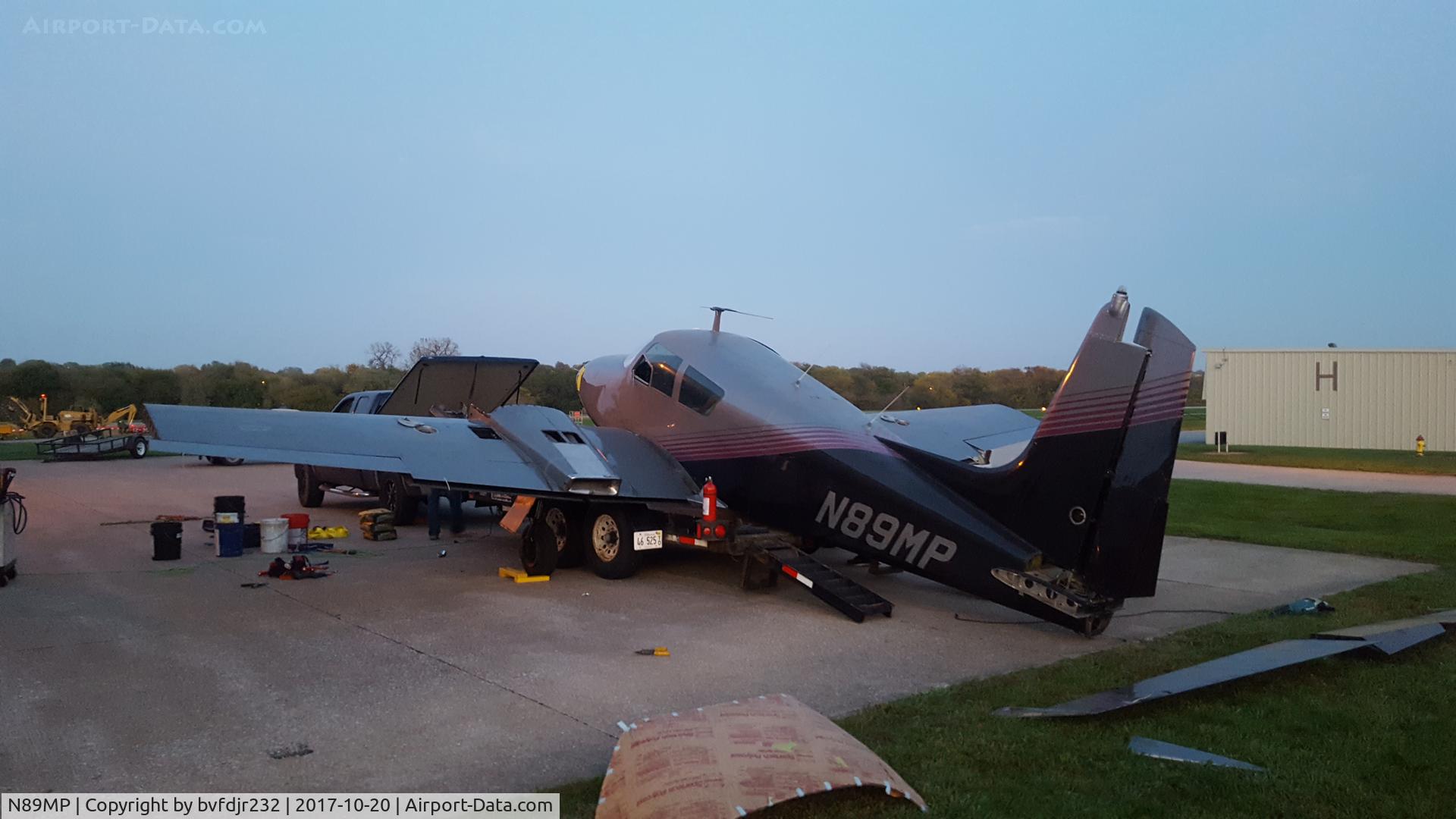 N89MP, Cessna 310C C/N 39031, N89MP being taken apart to go to a new home.
