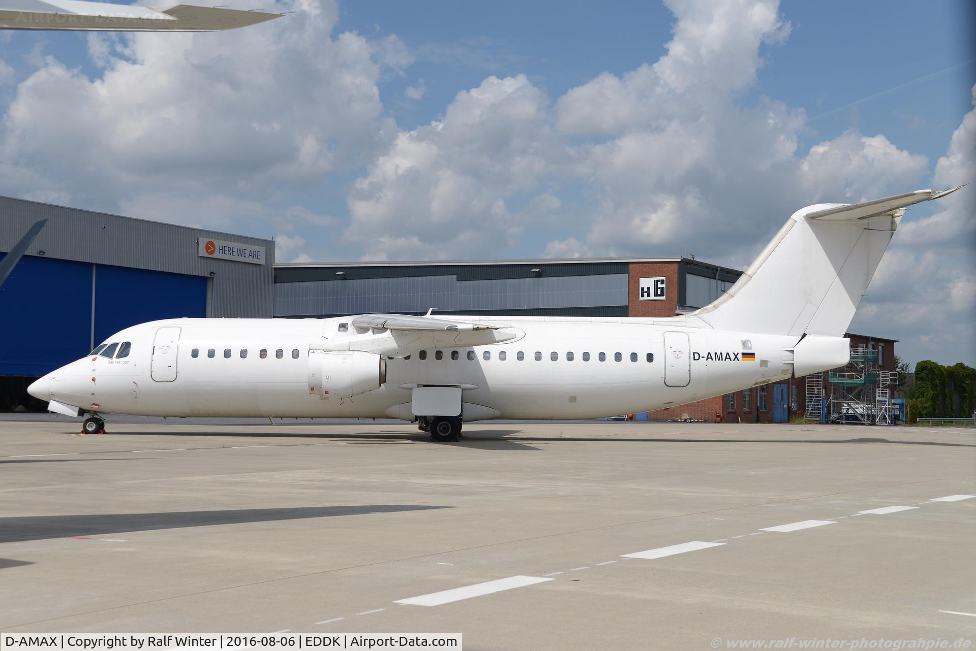 D-AMAX, 1990 British Aerospace BAe.146-300 C/N E3157, British Aerospca BAe 146-300 - WL WDL WDL Aviation - E3157 - D-AMAX - 06.08.2016 - CGN
