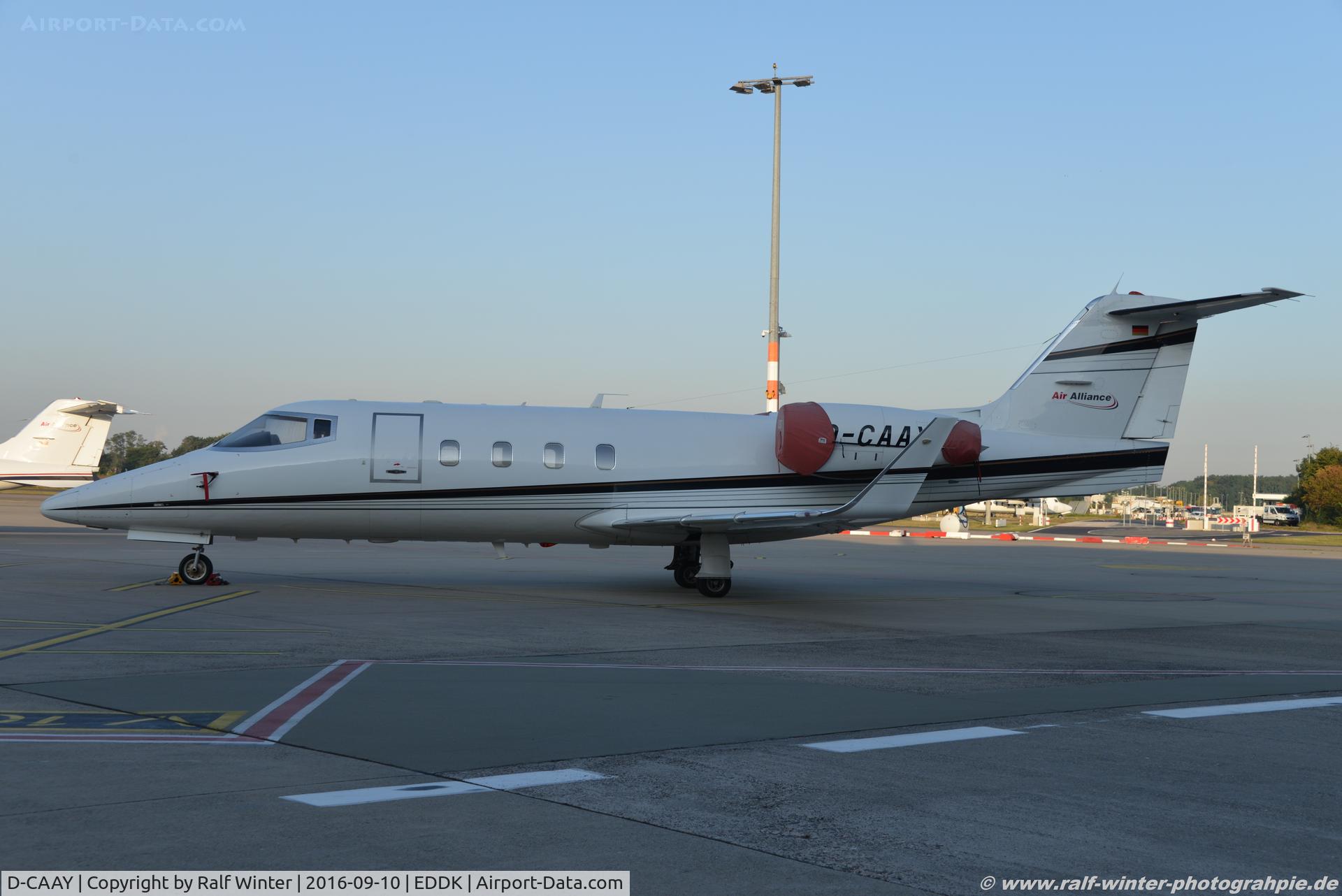 D-CAAY, 1983 Learjet 55 C/N 55-087, Learjet 31A - AYY Air Alliance GmbH - 31-202 - D-CAAY - 10.09.2016 - CGN