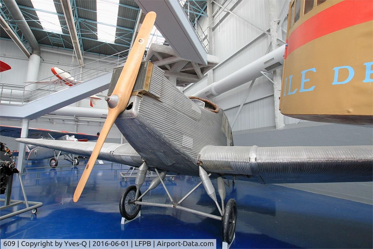 609, Junkers F.13 C/N 609/600, Junkers F.13, Air & Space Museum Paris-Le Bourget Airport (LFPB-LBG)