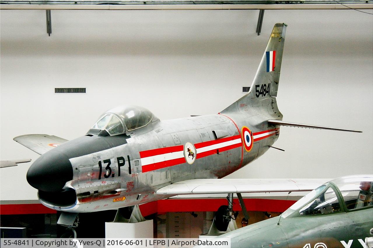 55-4841, 1955 North American F-86K Sabre C/N 221-81, North American F-86K Sabre, Exibited at Air & Space Museum Paris-Le Bourget (LFPB)