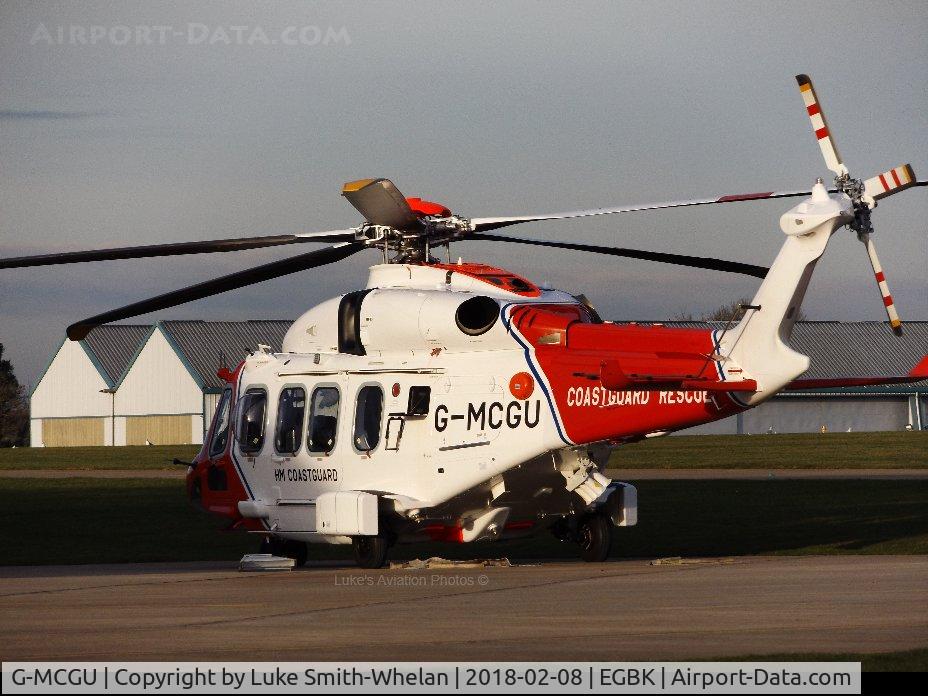 G-MCGU, 2014 Leonardo AW-189 C/N 92007, Outside 2Excel Corporate hangar.
