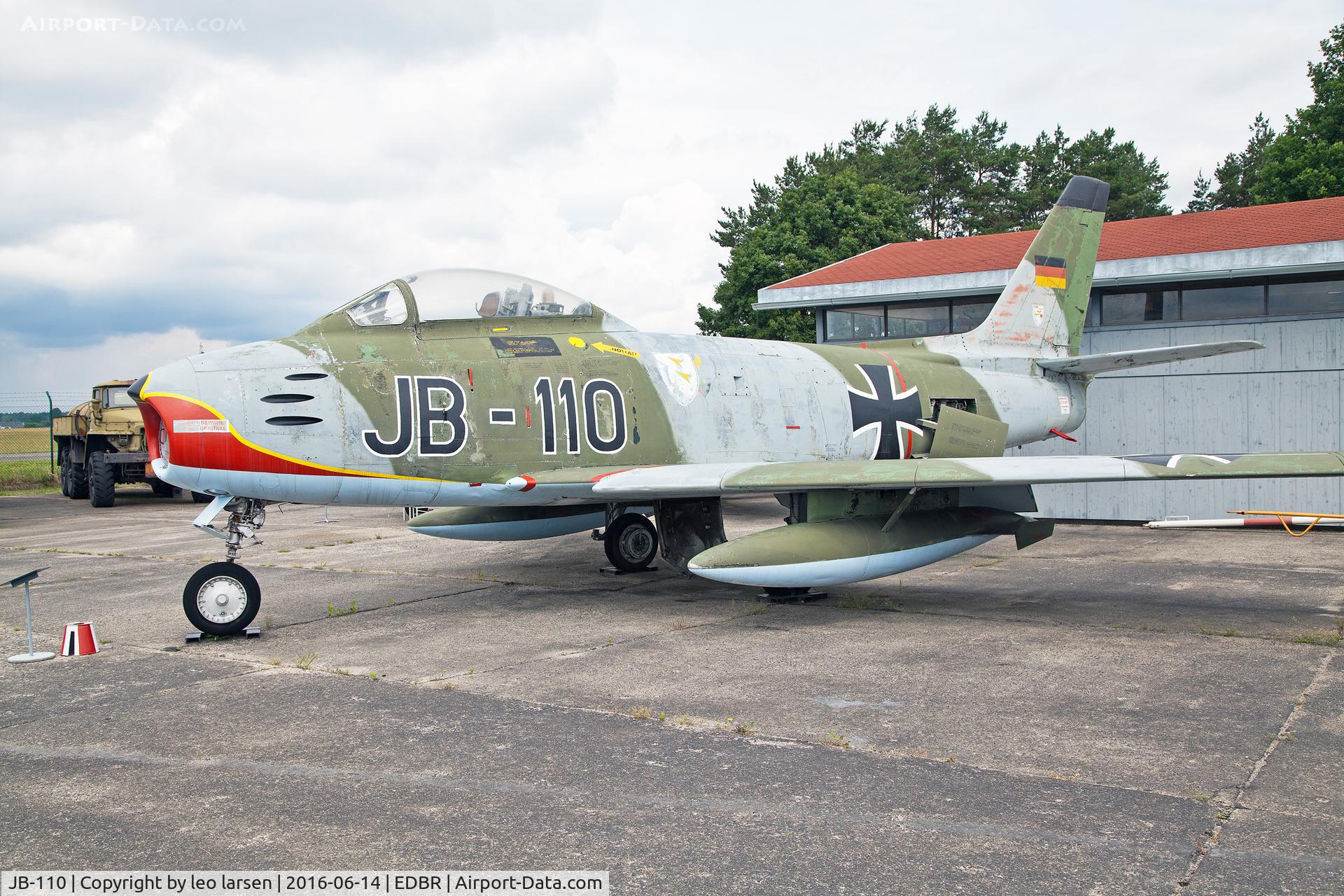 JB-110, Canadair CL-13B Sabre 6 C/N S6-1643, Rothenburg museum 14.6.2016