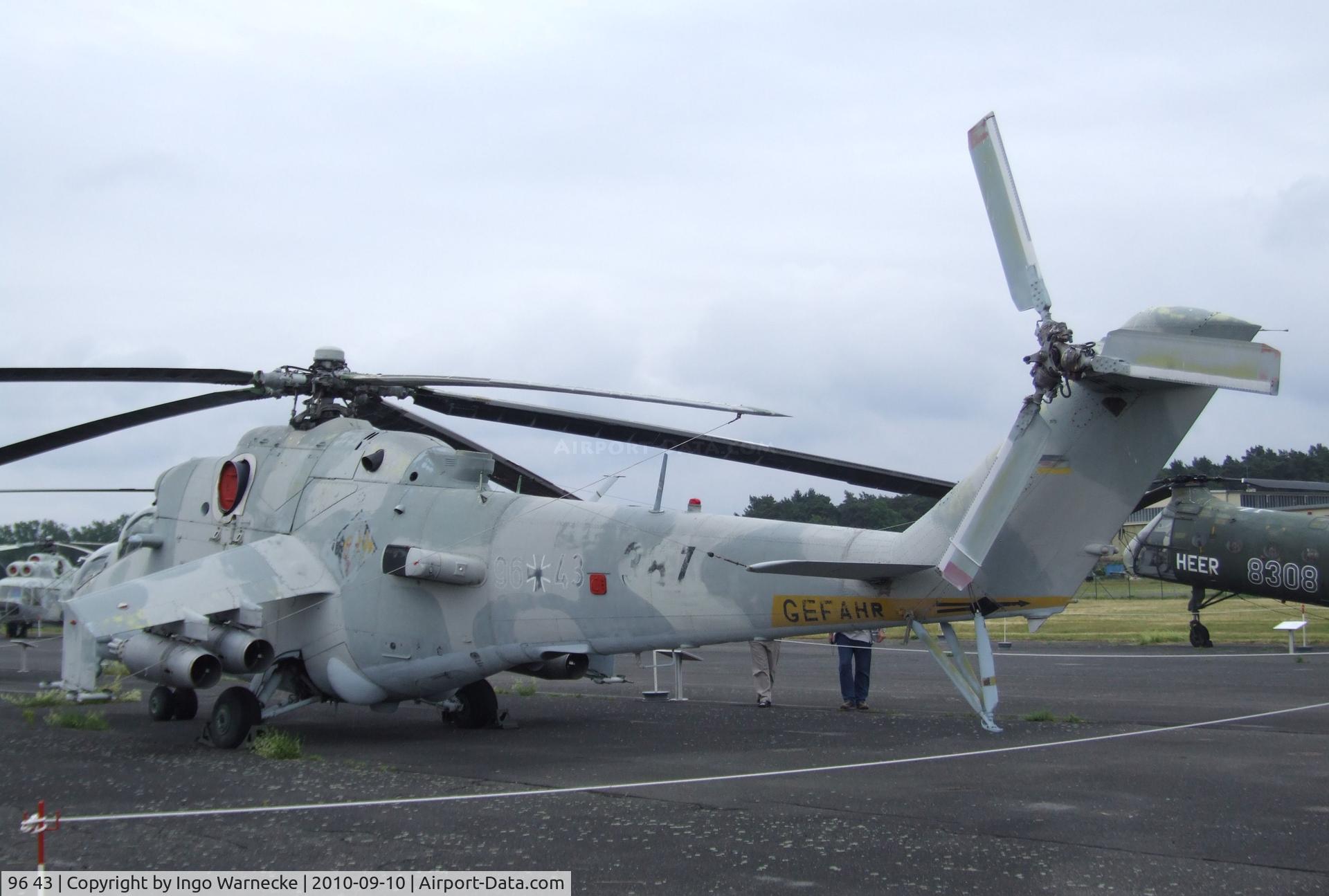 96 43, Mil Mi-24P Hind F C/N 340333, Mil Mi-24P HIND-F at the Luftwaffenmuseum, Berlin-Gatow