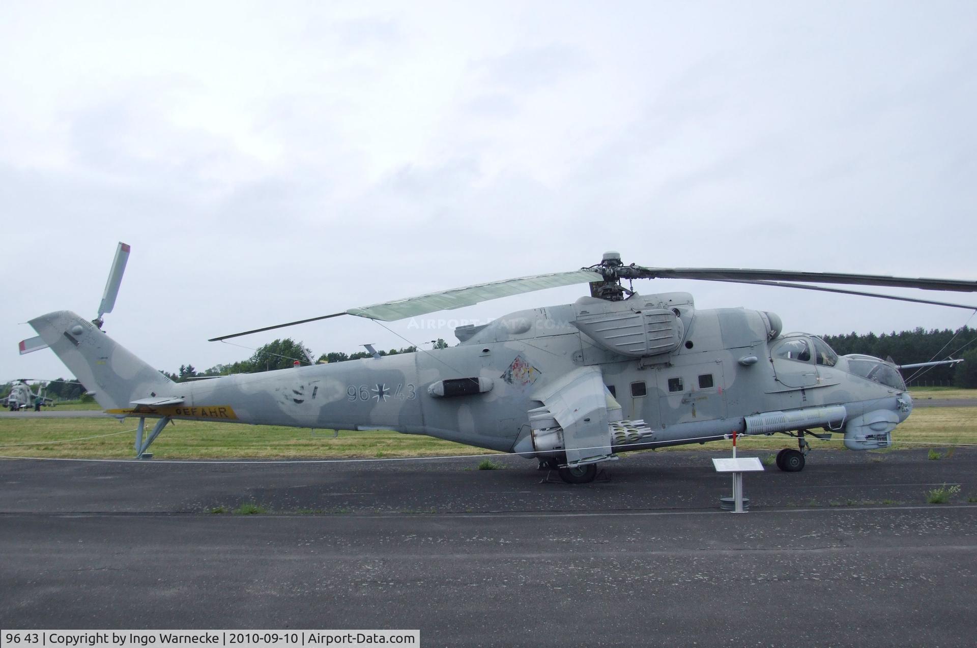 96 43, Mil Mi-24P Hind F C/N 340333, Mil Mi-24P HIND-F at the Luftwaffenmuseum, Berlin-Gatow