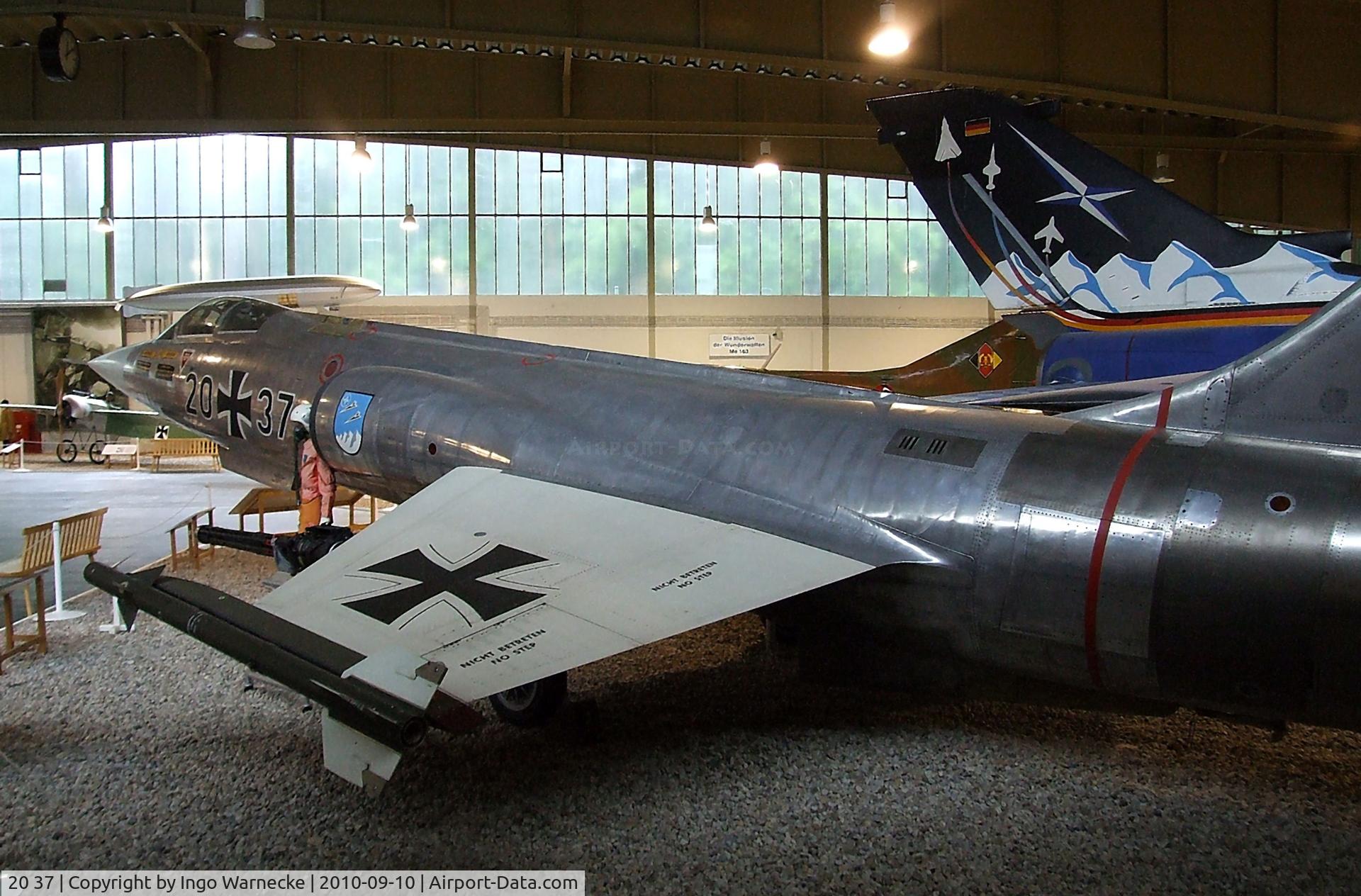 20 37, Lockheed F-104G Starfighter C/N 683-2044, Lockheed F-104G Starfighter at the Luftwaffenmuseum, Berlin-Gatow