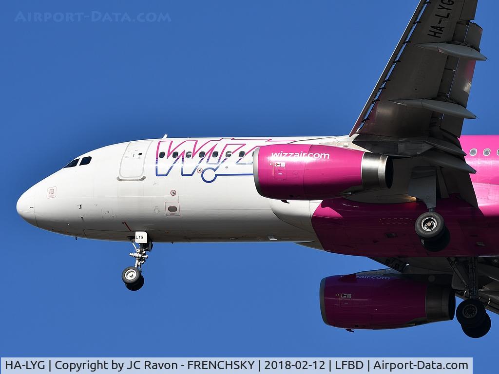 HA-LYG, 2013 Airbus A320-232 C/N 5539, W62257 from Budapest landing runway 03