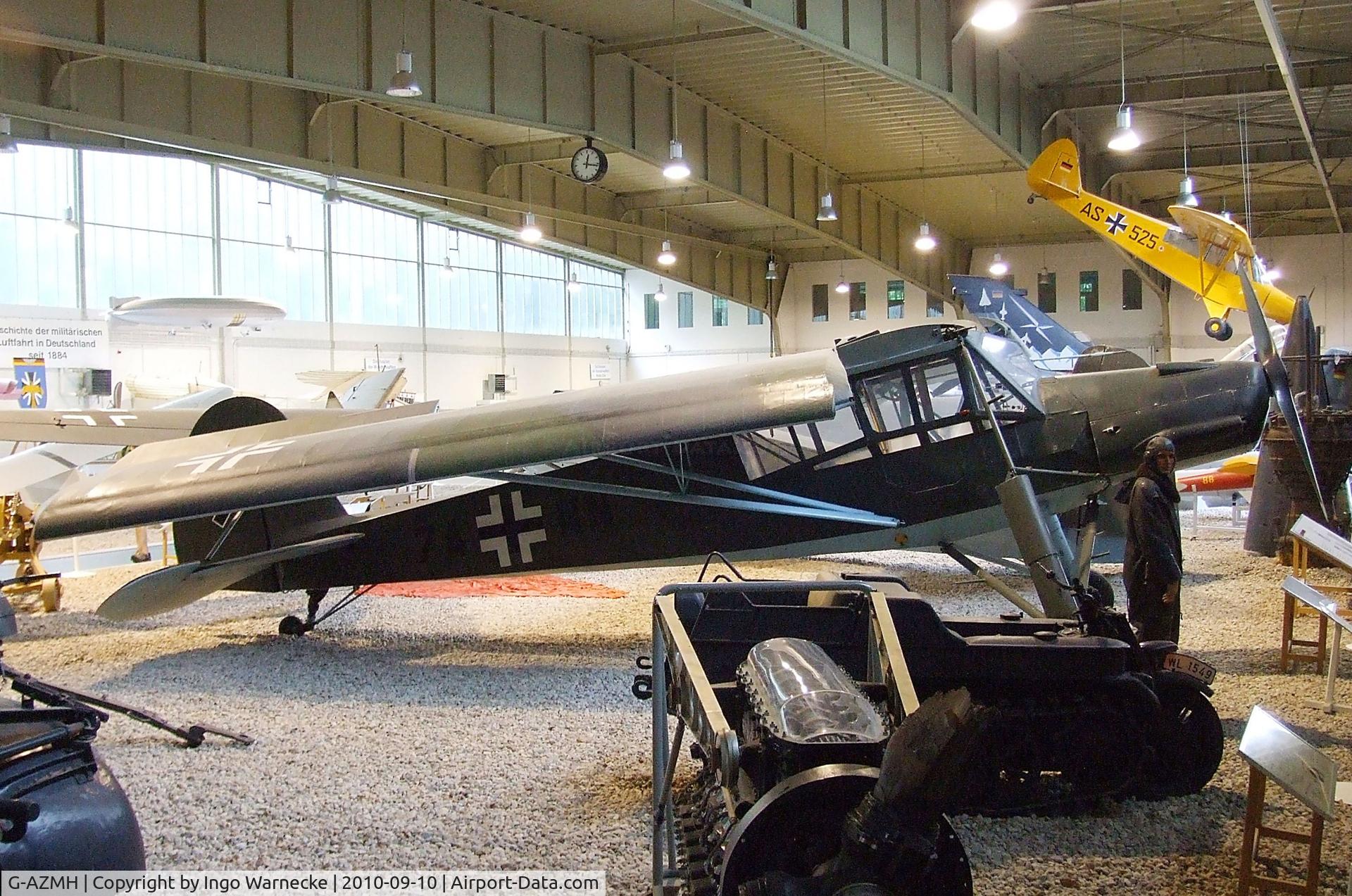 G-AZMH, 1951 Morane-Saulnier MS-500 Criquet C/N 637, Morane-Saulnier MS.500 Criquet (shown as Fieseler Fi 156 Storch 7A + WN) at the Luftwaffenmuseum, Berlin-Gatow