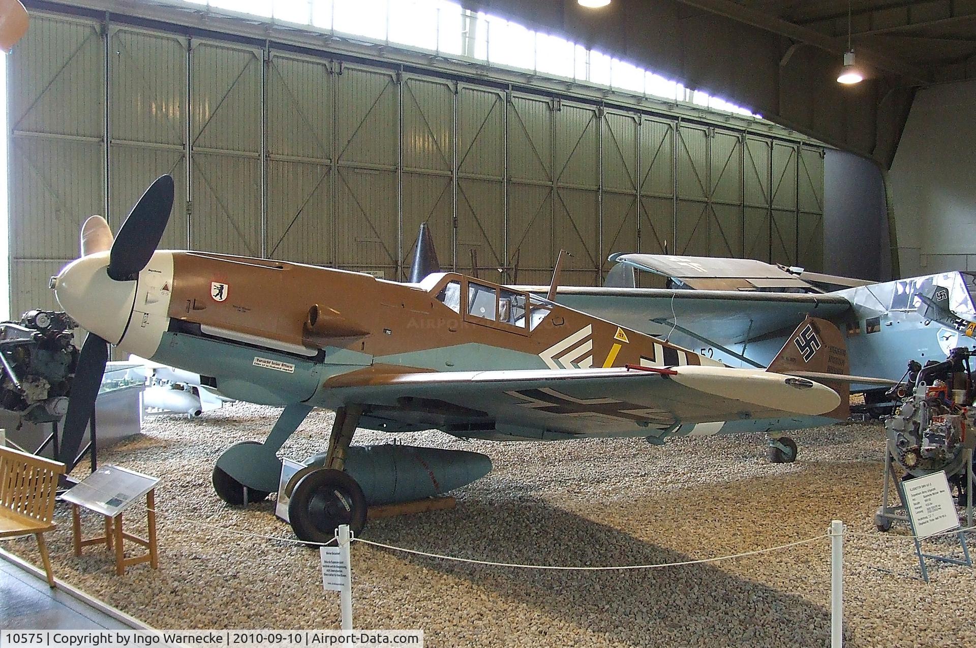 10575, Messerschmitt Bf-109G-2 C/N Not found 10575, Messerschmitt Bf 109G-2 at the Luftwaffenmuseum, Berlin-Gatow