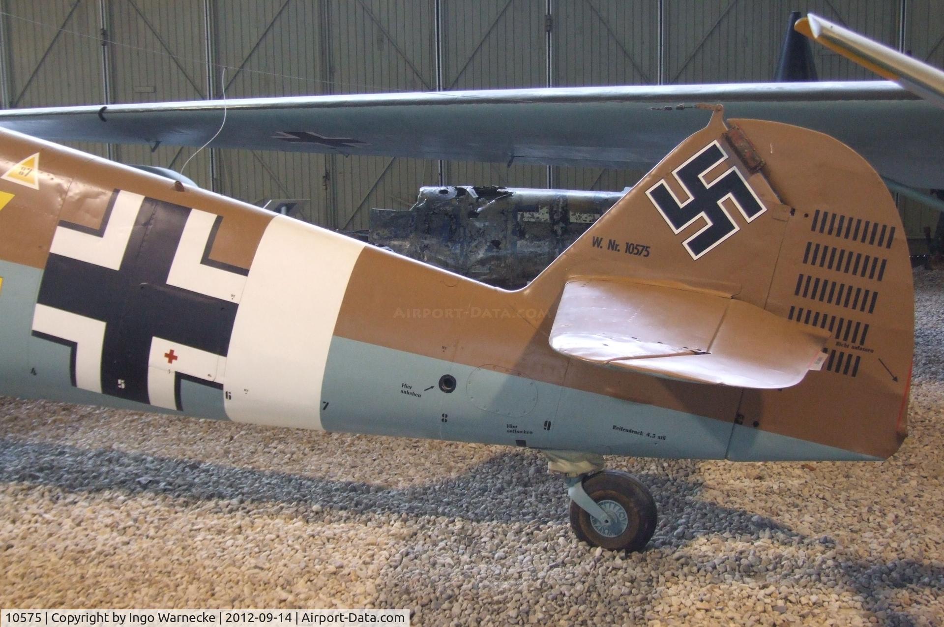 10575, Messerschmitt Bf-109G-2 C/N Not found 10575, Messerschmitt Bf 109G-2 at the Luftwaffenmuseum, Berlin-Gatow