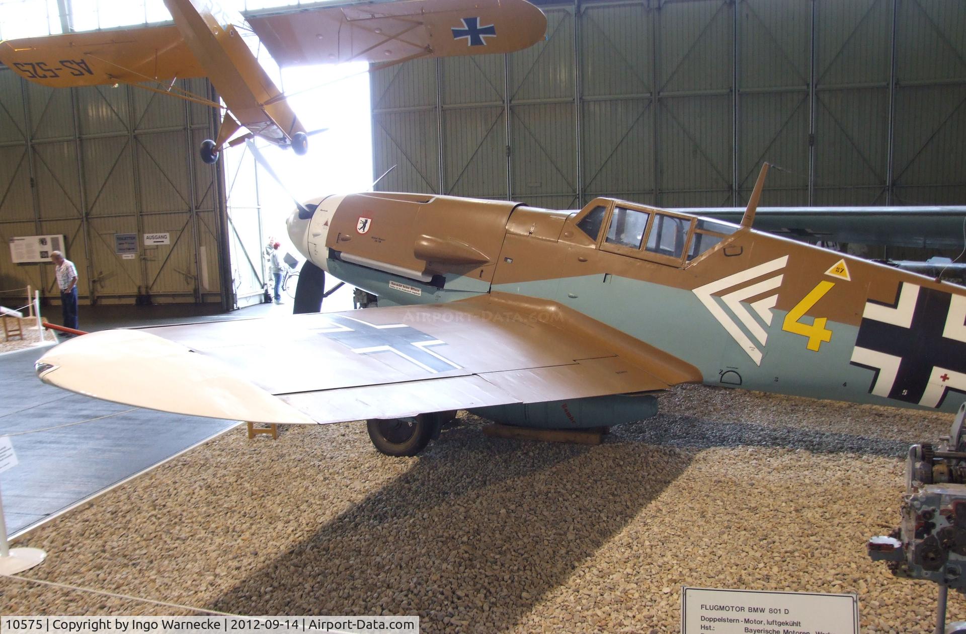 10575, Messerschmitt Bf-109G-2 C/N Not found 10575, Messerschmitt Bf 109G-2 at the Luftwaffenmuseum, Berlin-Gatow