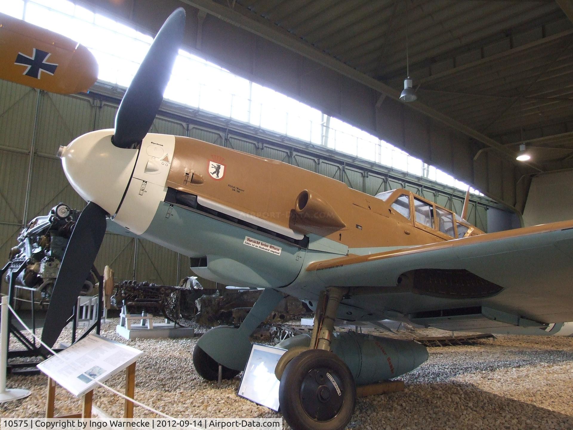 10575, Messerschmitt Bf-109G-2 C/N Not found 10575, Messerschmitt Bf 109G-2 at the Luftwaffenmuseum, Berlin-Gatow