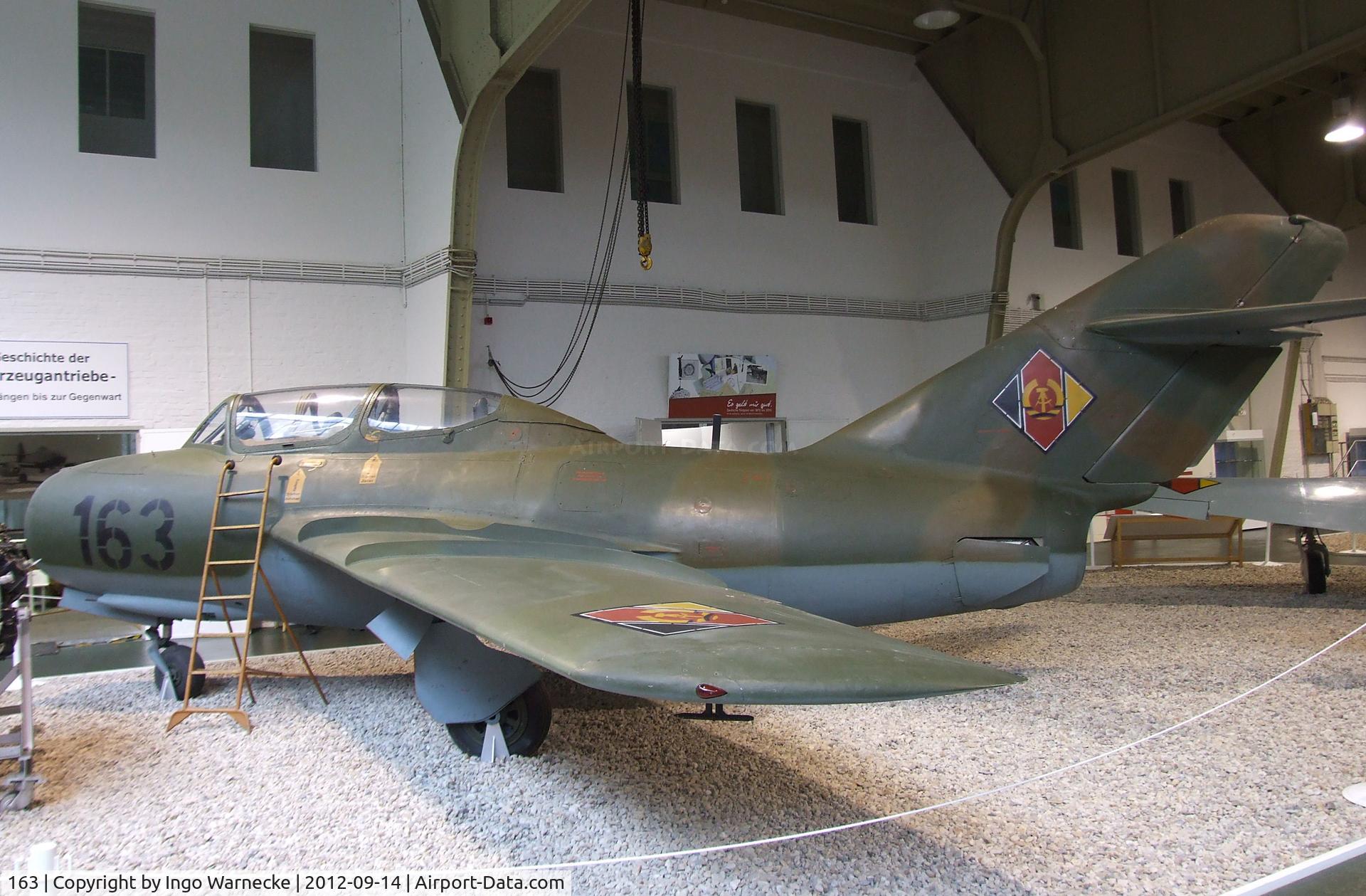 163, 1959 Mikoyan-Gurevich MiG-15 UTI C/N 922257, Mikoyan i Gurevich MiG-15UTI MIDGET at the Luftwaffenmuseum, Berlin-Gatow