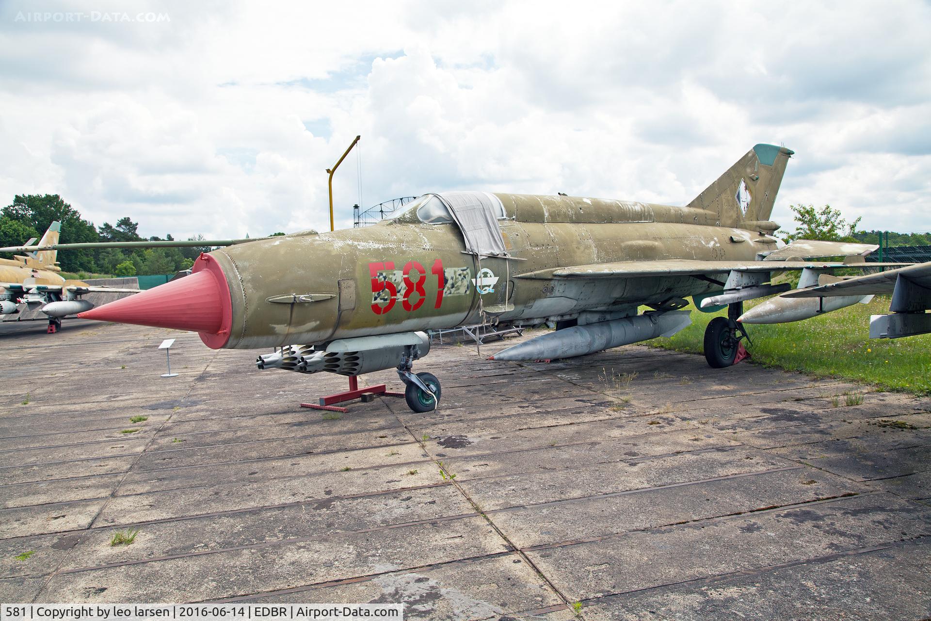 581, 1969 Mikoyan-Gurevich MiG-21M C/N 960508, Rothenburg museum 14.6.2016