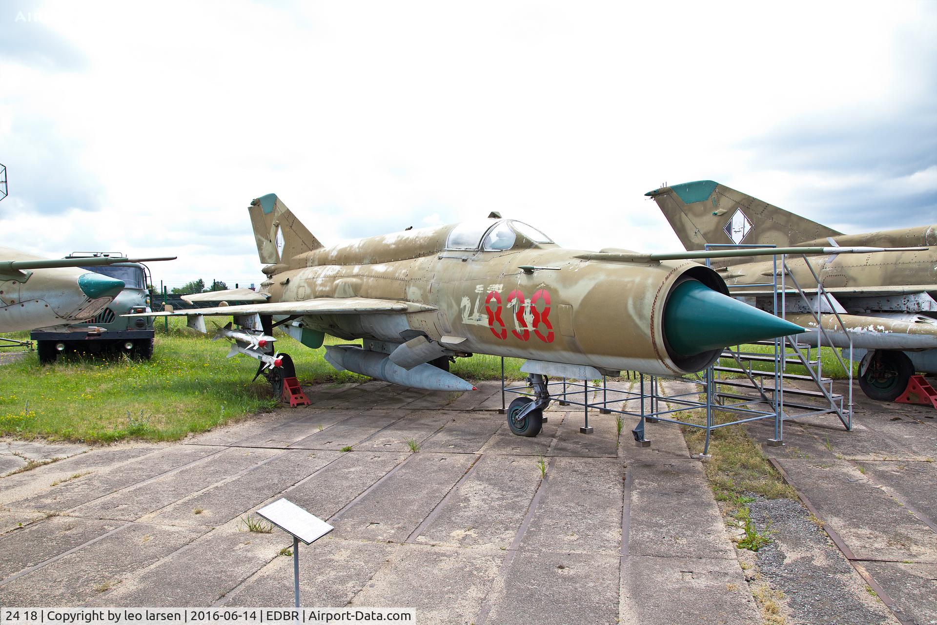 24 18, 1977 Mikoyan-Gurevich MiG-21Bis SAU C/N N75051378, Rothenburg museum 14.6.2016