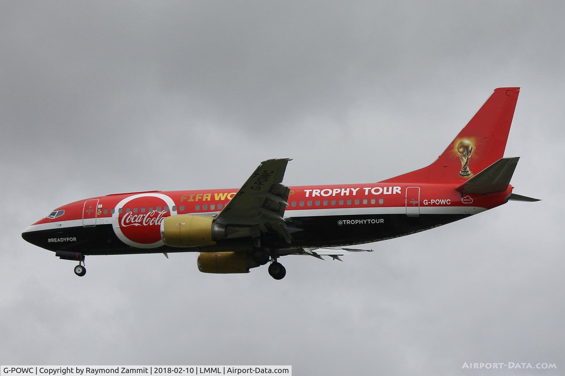 G-POWC, 1991 Boeing 737-33A(QC) C/N 25402, B737-300 G-POWC Titan Airways in the FIFA world Cup titles