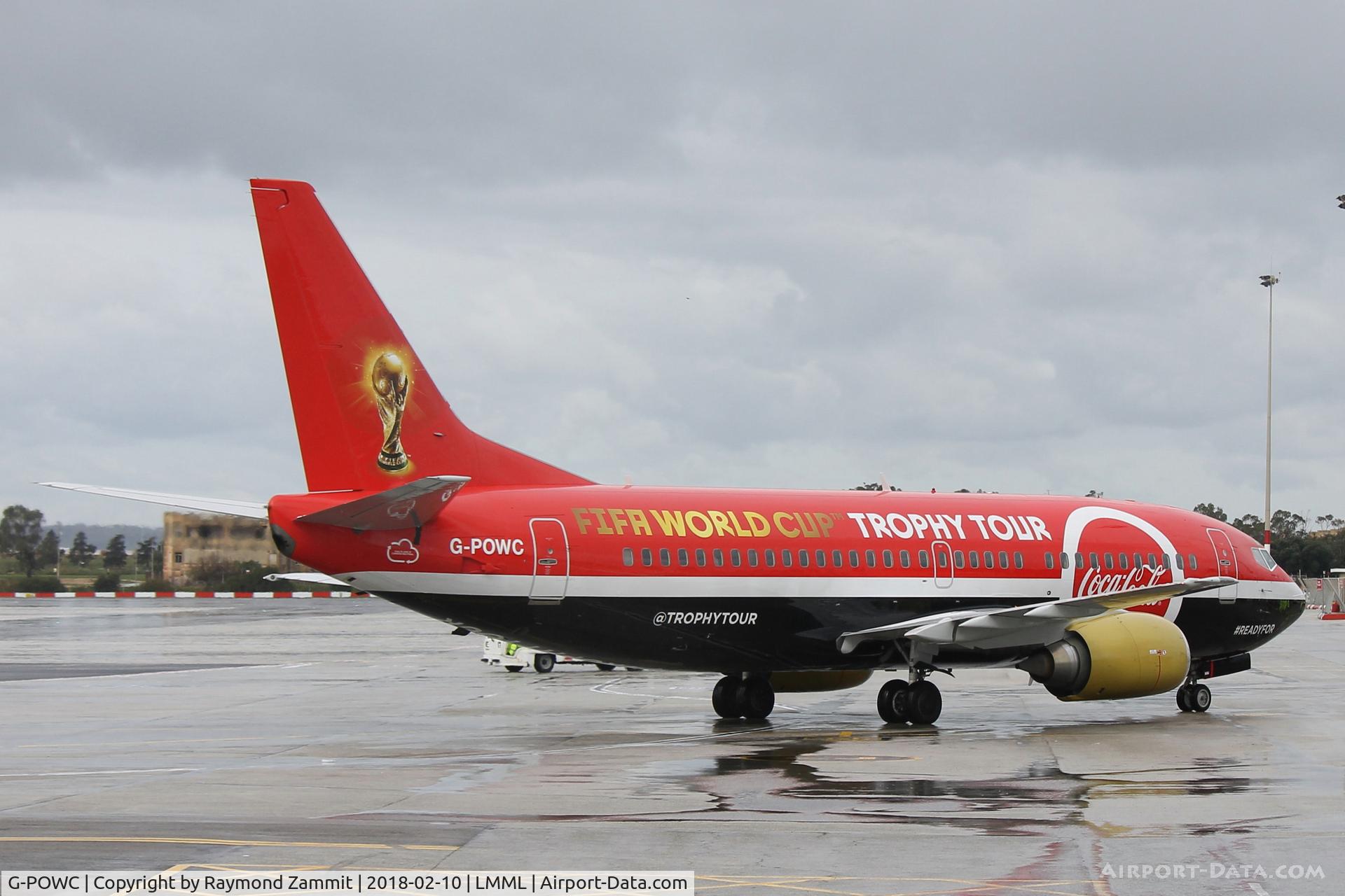 G-POWC, 1991 Boeing 737-33A(QC) C/N 25402, B737-300 G-POWC Titan Airways in the FIFA World Cup Titles