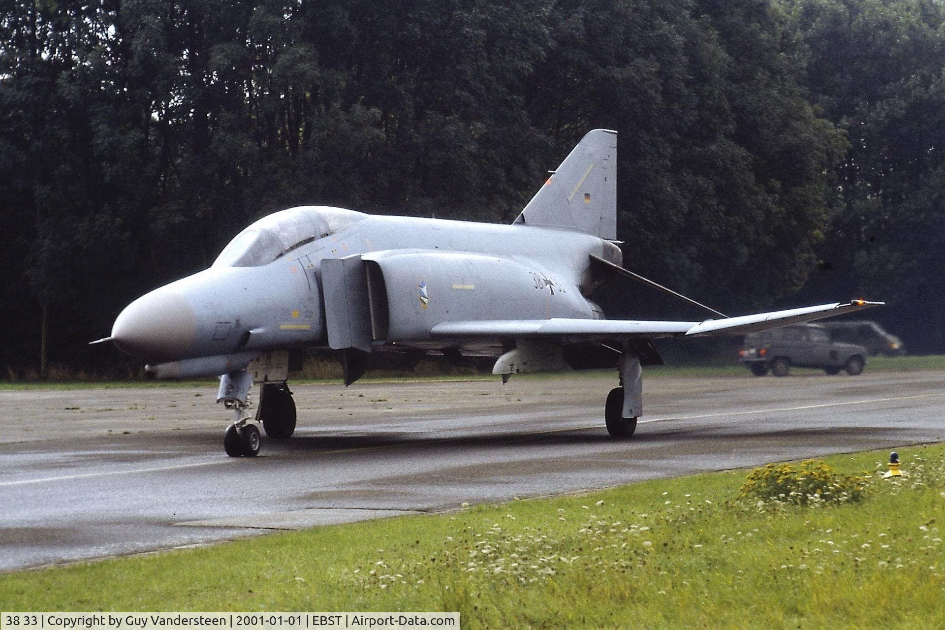 38 33, 1972 McDonnell Douglas F-4F Phantom II C/N 4704, 38+33 taxi at EBST