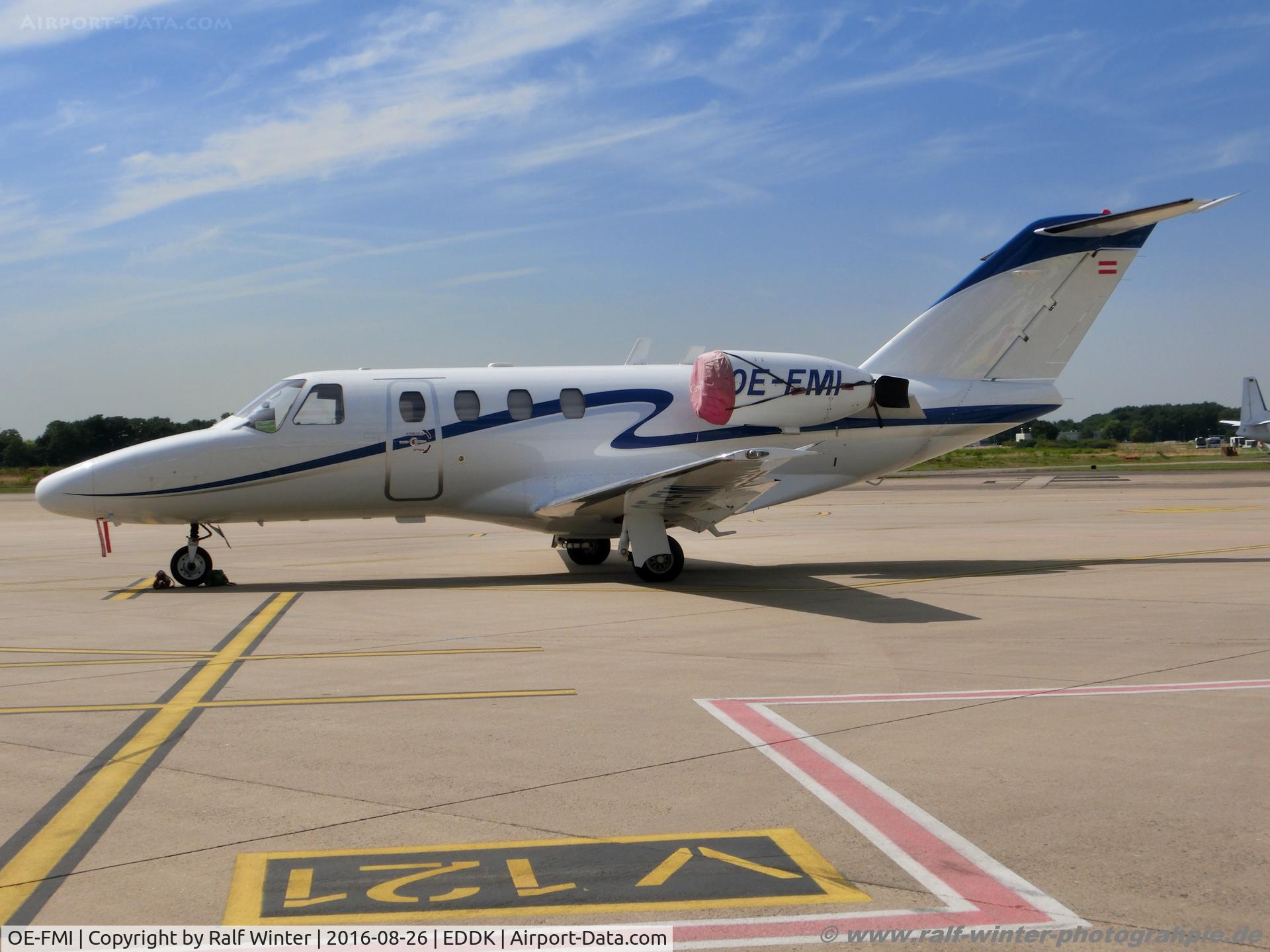 OE-FMI, 1999 Cessna 525 CitationJet CJ1 C/N 525-0315, Cessna 525 CitationJet - FTY Fly Tyrol ABC Bedarfsflug - 525-0315 - OE-FMI - 26.08.2016 - CGN