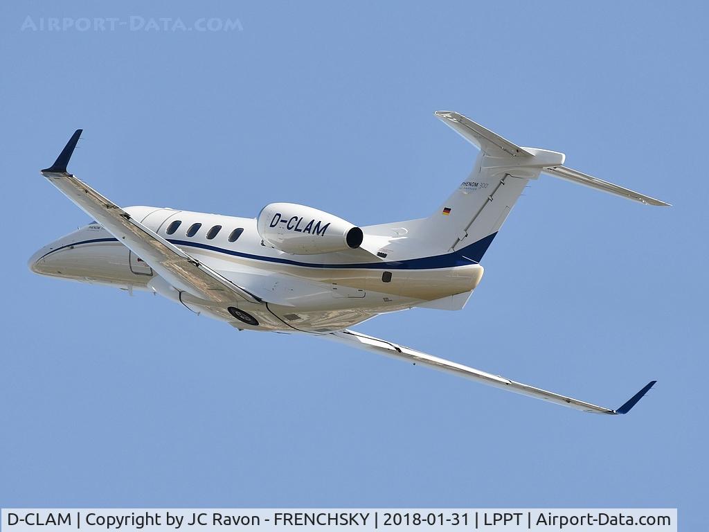 D-CLAM, 2012 Embraer EMB-505 Phenom 300 C/N 50500108, Liebherr Group take off runway 03