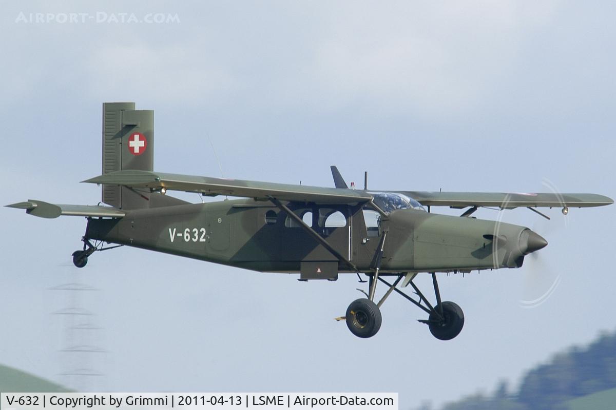V-632, Pilatus PC-6/B2-H2M Turbo Porter C/N 751, RTB Emmen airfield