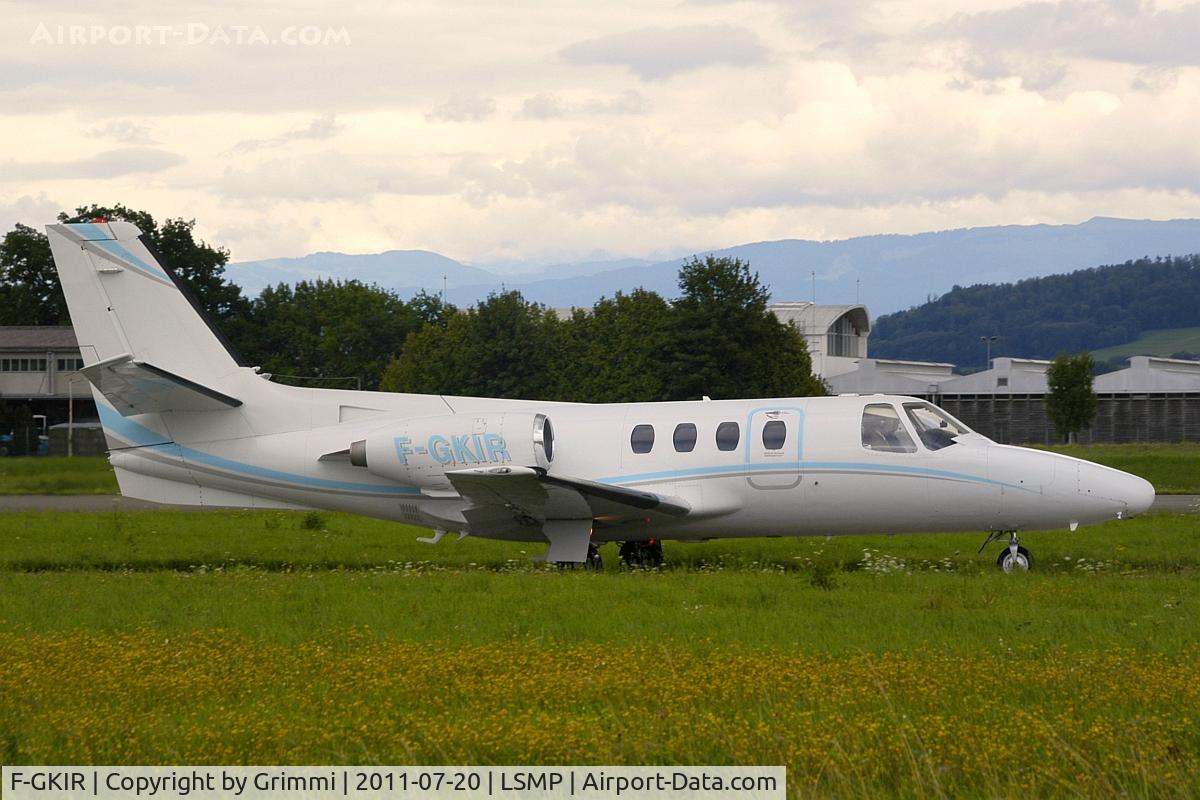 F-GKIR, 1977 Cessna 500 Citation I C/N 500-0361, A new visitor on our main military Air Force Base. Payerne change from strict military to a mixed base with business type aircrafts.