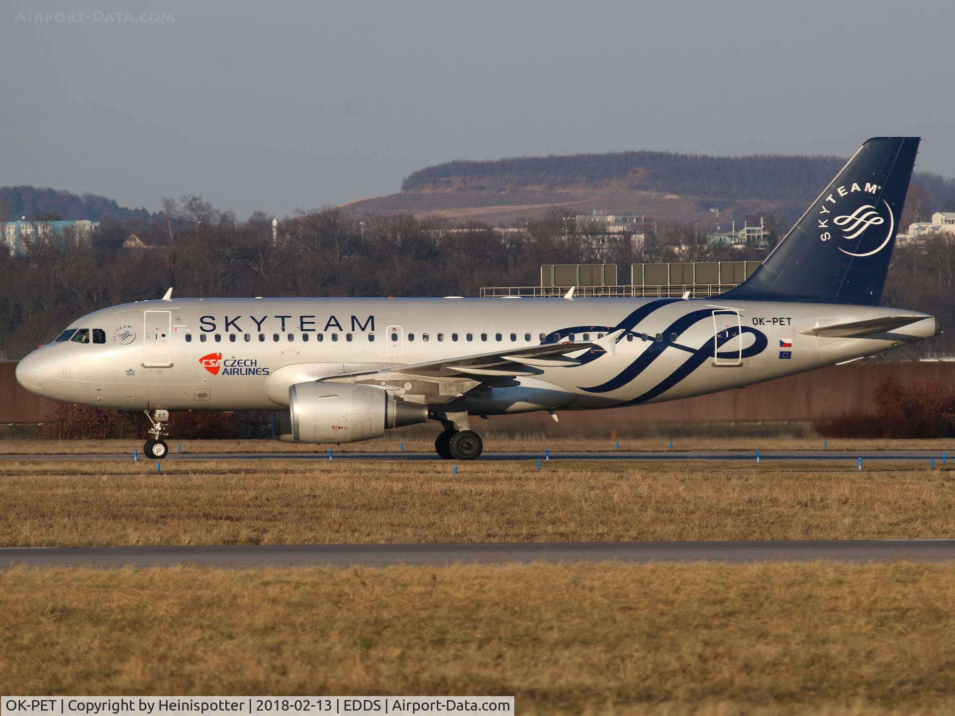 OK-PET, 2010 Airbus A319-112 C/N 4258, OK-PET at Stuttgart Airport.