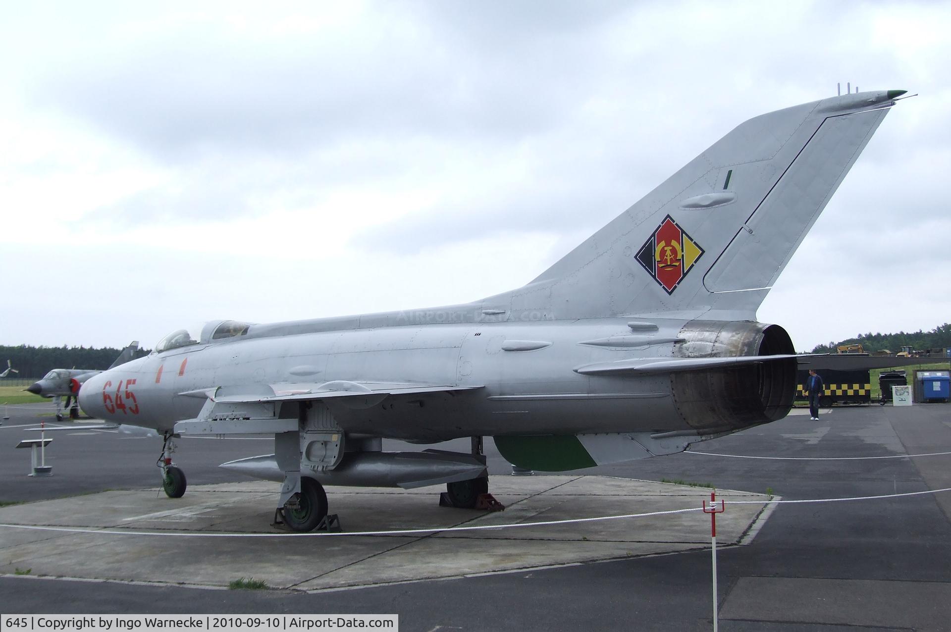 645, Mikoyan-Gurevich MiG-21F-13 C/N 741924, Mikoyan i Gurevich MiG-21F-13 FISHBED-C at the Luftwaffenmuseum, Berlin-Gatow