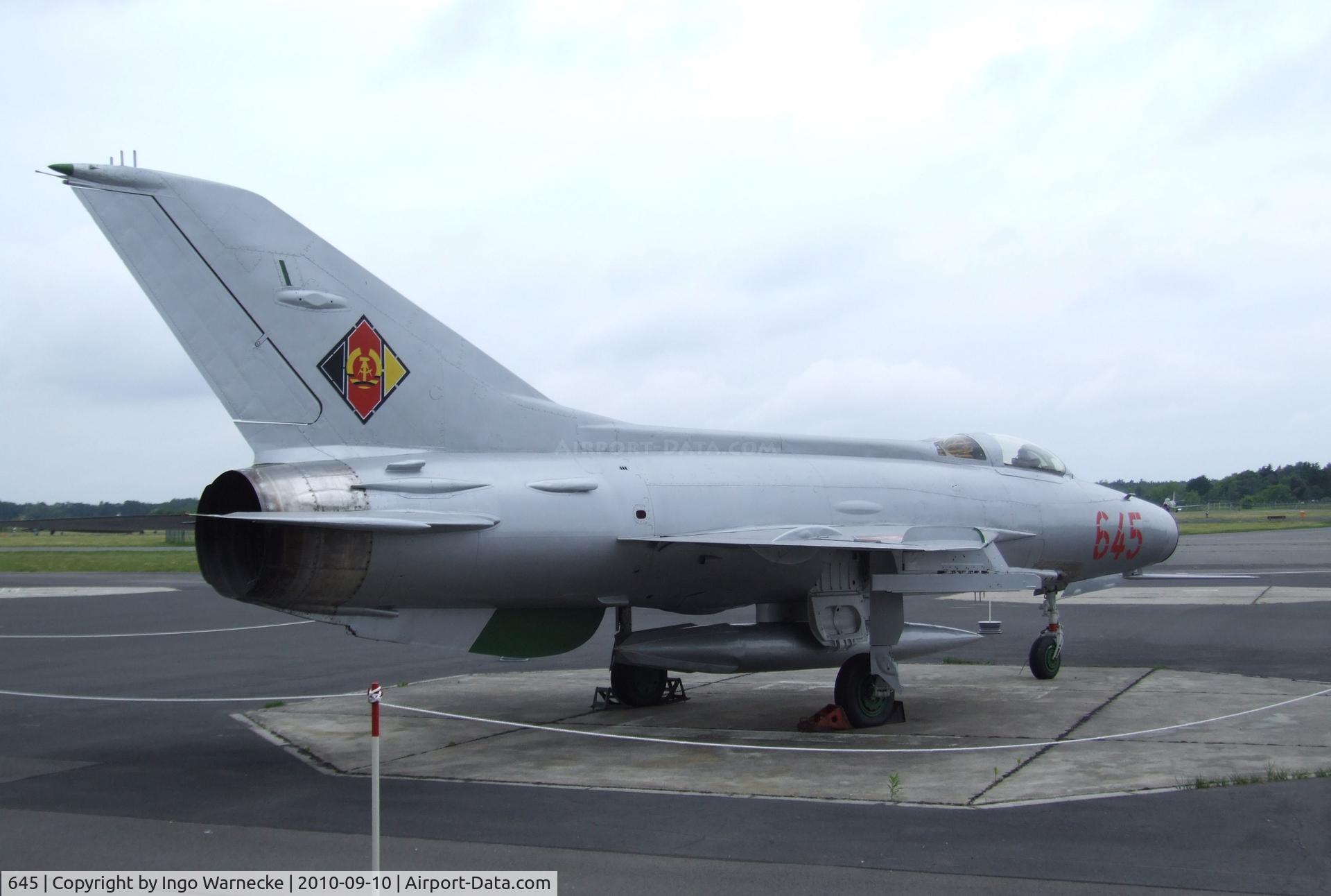 645, Mikoyan-Gurevich MiG-21F-13 C/N 741924, Mikoyan i Gurevich MiG-21F-13 FISHBED-C at the Luftwaffenmuseum, Berlin-Gatow