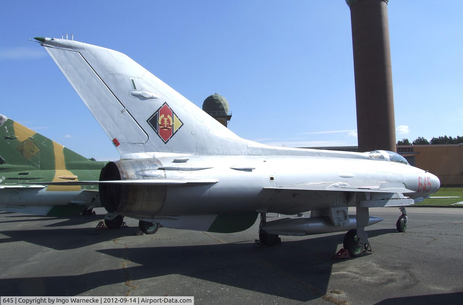 645, Mikoyan-Gurevich MiG-21F-13 C/N 741924, Mikoyan i Gurevich MiG-21F-13 FISHBED-C at the Luftwaffenmuseum, Berlin-Gatow