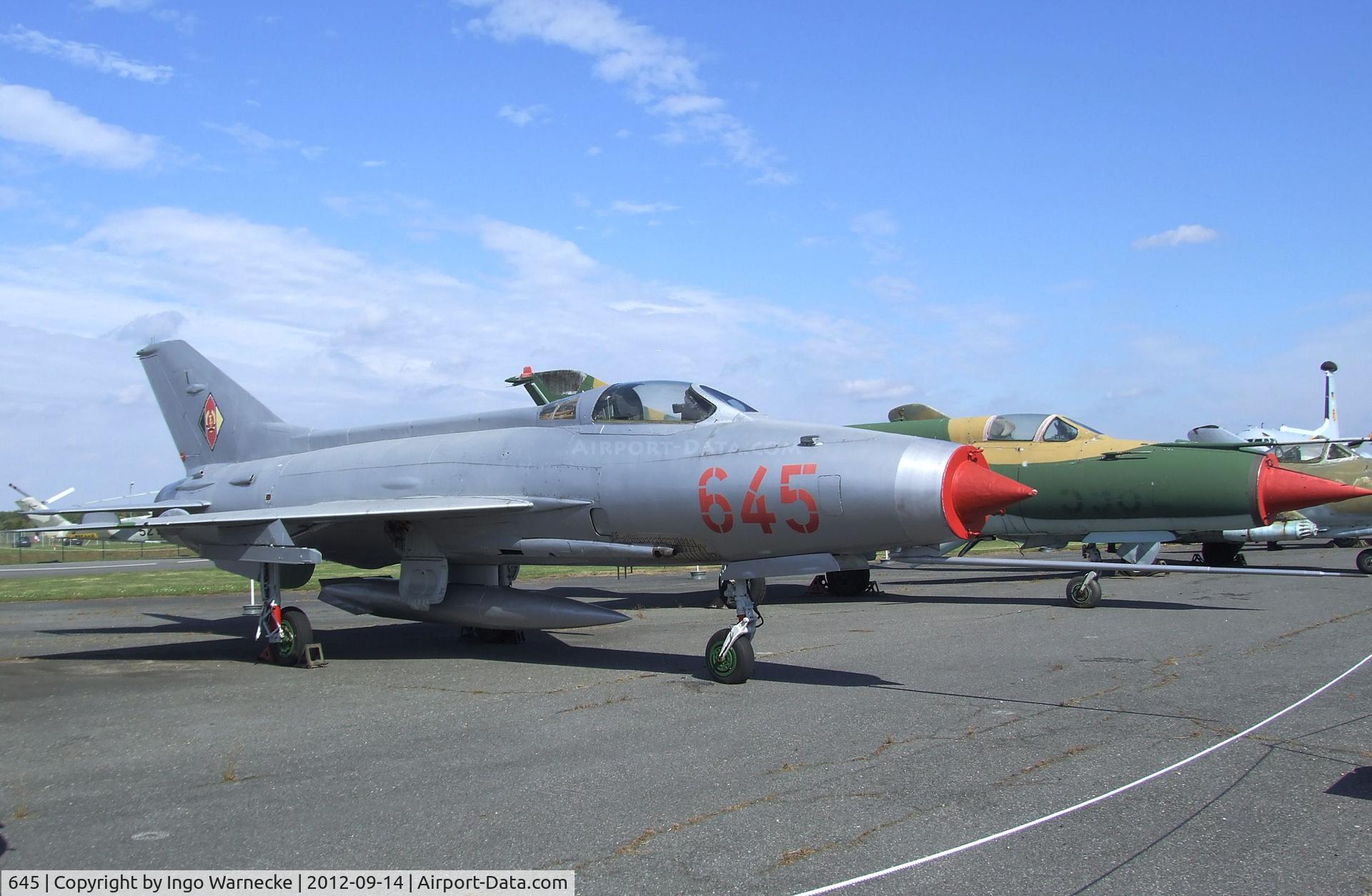 645, Mikoyan-Gurevich MiG-21F-13 C/N 741924, Mikoyan i Gurevich MiG-21F-13 FISHBED-C at the Luftwaffenmuseum, Berlin-Gatow