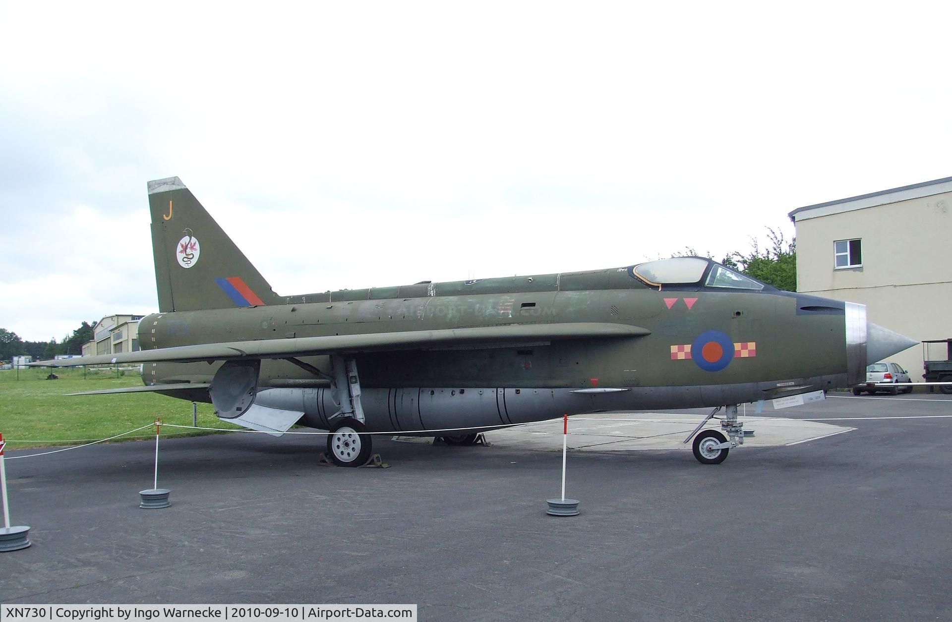 XN730, English Electric Lightning F.2A C/N 95107, English Electric (BAC) Lightning F2A at the Luftwaffenmuseum, Berlin-Gatow