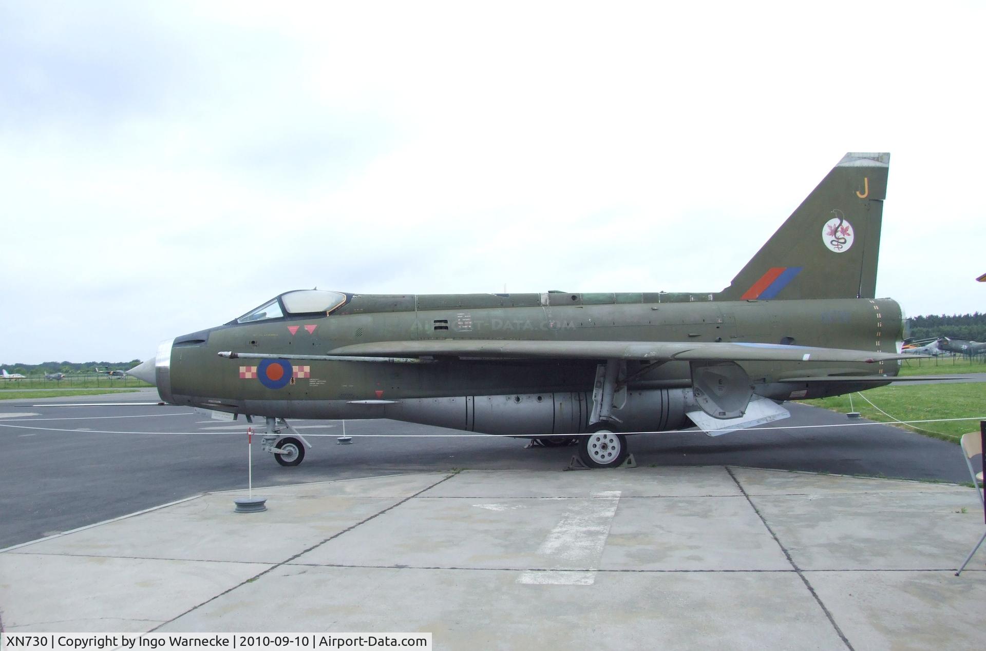XN730, English Electric Lightning F.2A C/N 95107, English Electric (BAC) Lightning F2A at the Luftwaffenmuseum, Berlin-Gatow