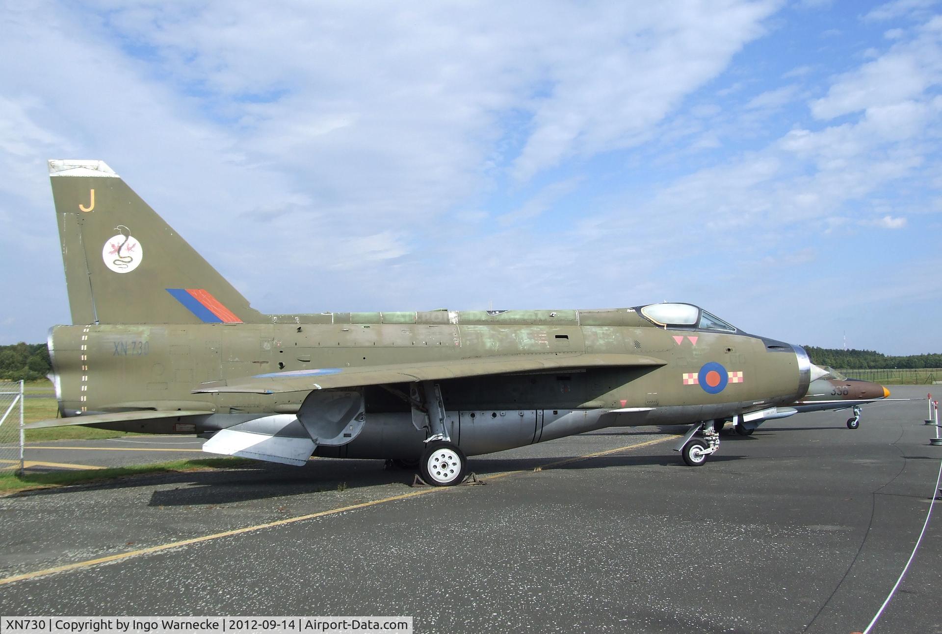 XN730, English Electric Lightning F.2A C/N 95107, English Electric (BAC) Lightning F2A at the Luftwaffenmuseum, Berlin-Gatow