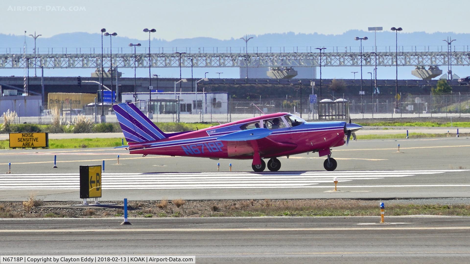 N6718P, 1960 Piper PA-24 Comanche C/N 24-1844, Oakland Airport North Field 2018.