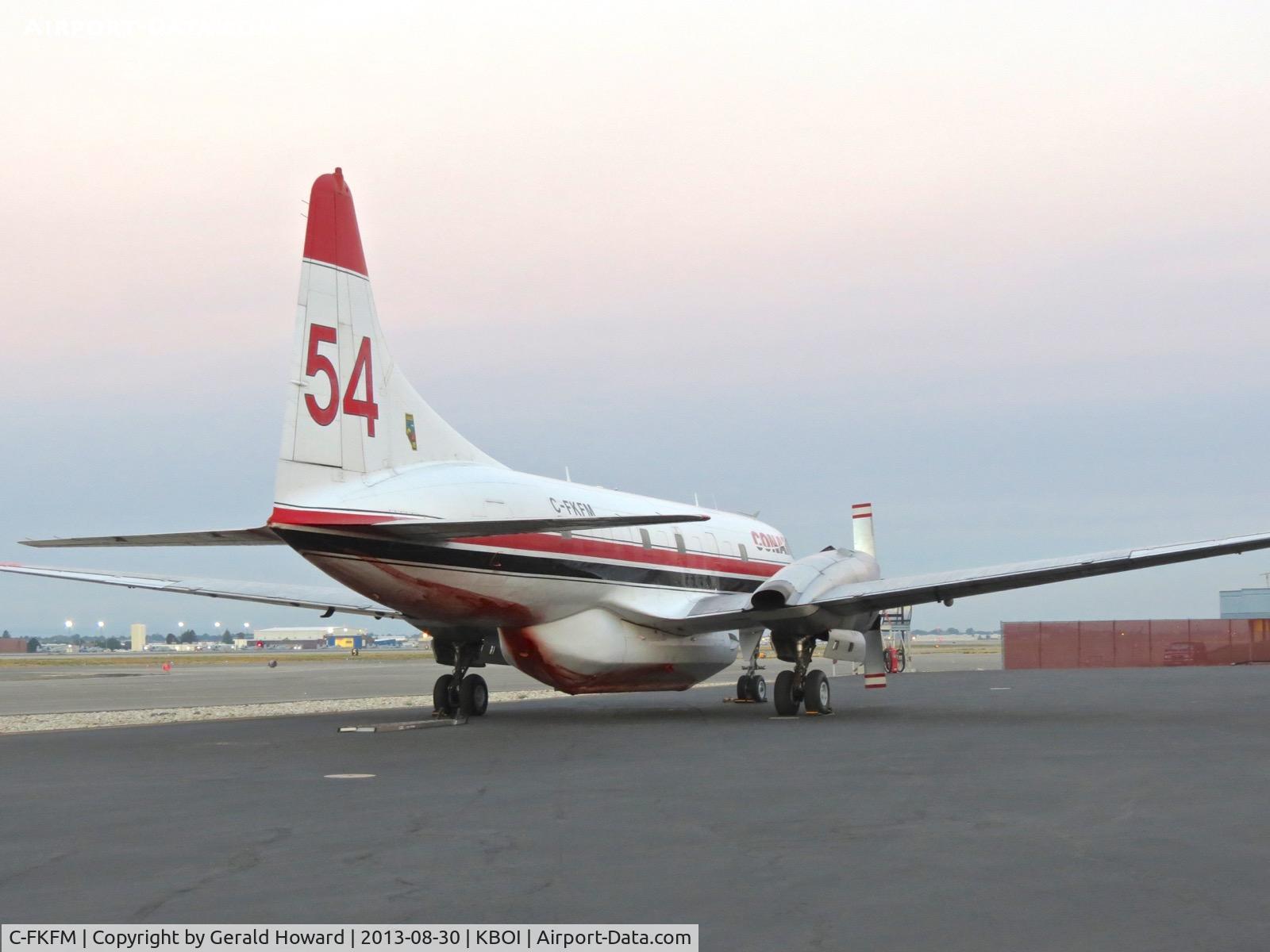 C-FKFM, 1953 Convair CV-580(AT) C/N 70, Parked on the NIFC ramp.