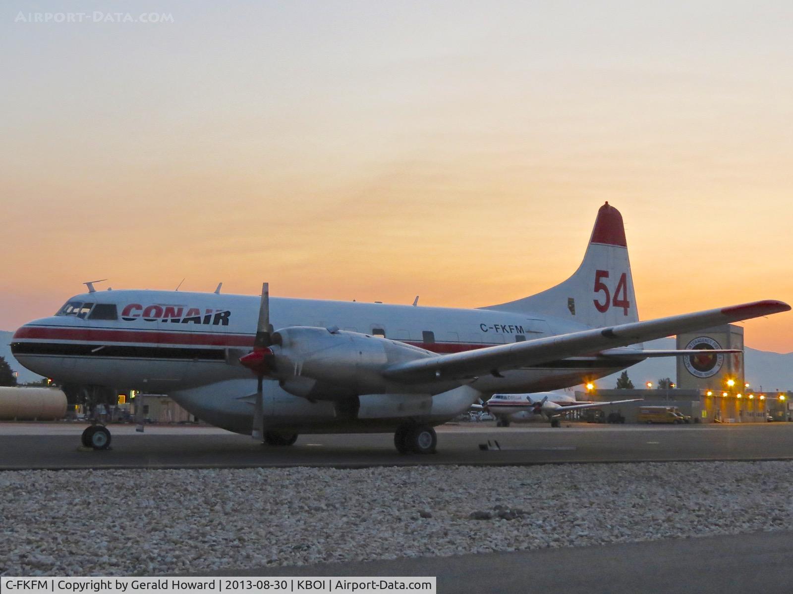 C-FKFM, 1953 Convair CV-580(AT) C/N 70, Early morning on the NIFC ramp.