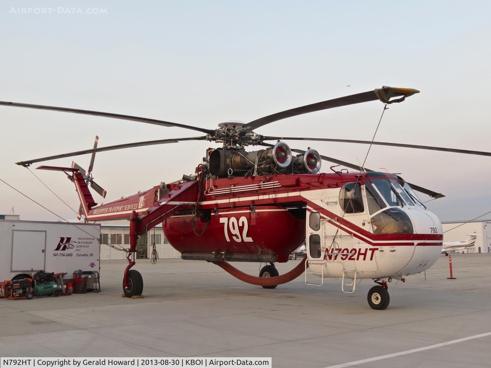 N792HT, 1968 Sikorsky CH-54A Tarhe C/N 64.049, Parked on the south GA ramp.