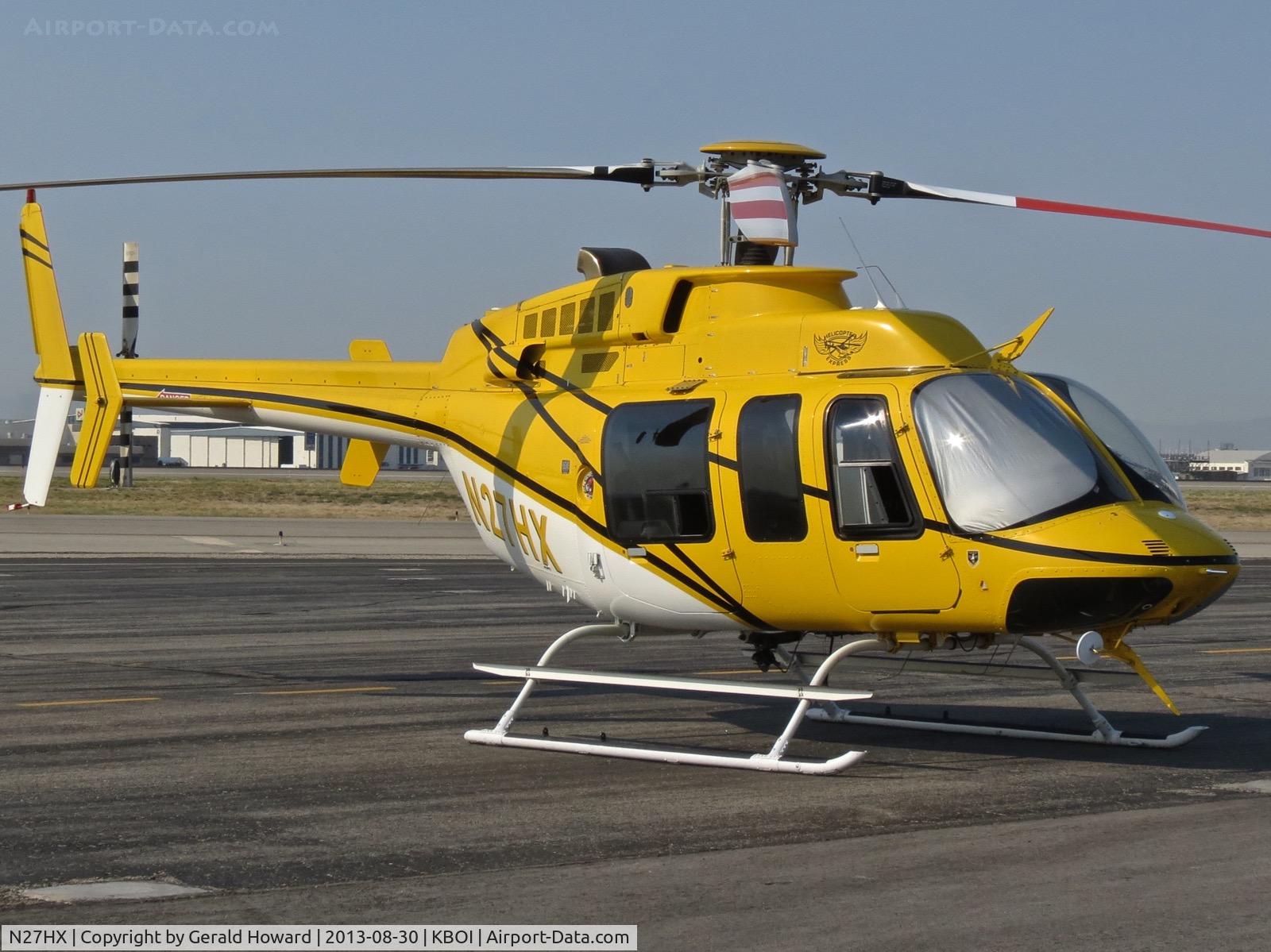 N27HX, 1996 Bell 407 C/N 53012, Parked on the north GA ramp.