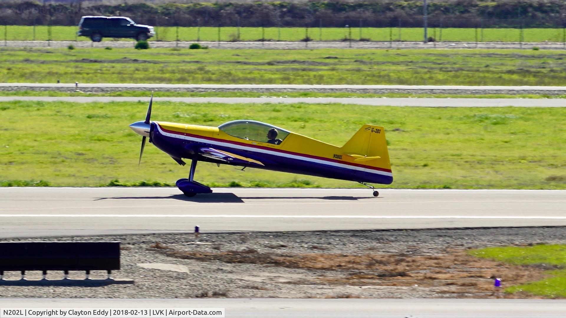 N202L, 2001 Giles G-202 C/N 001, Livermore Airport California 2018.