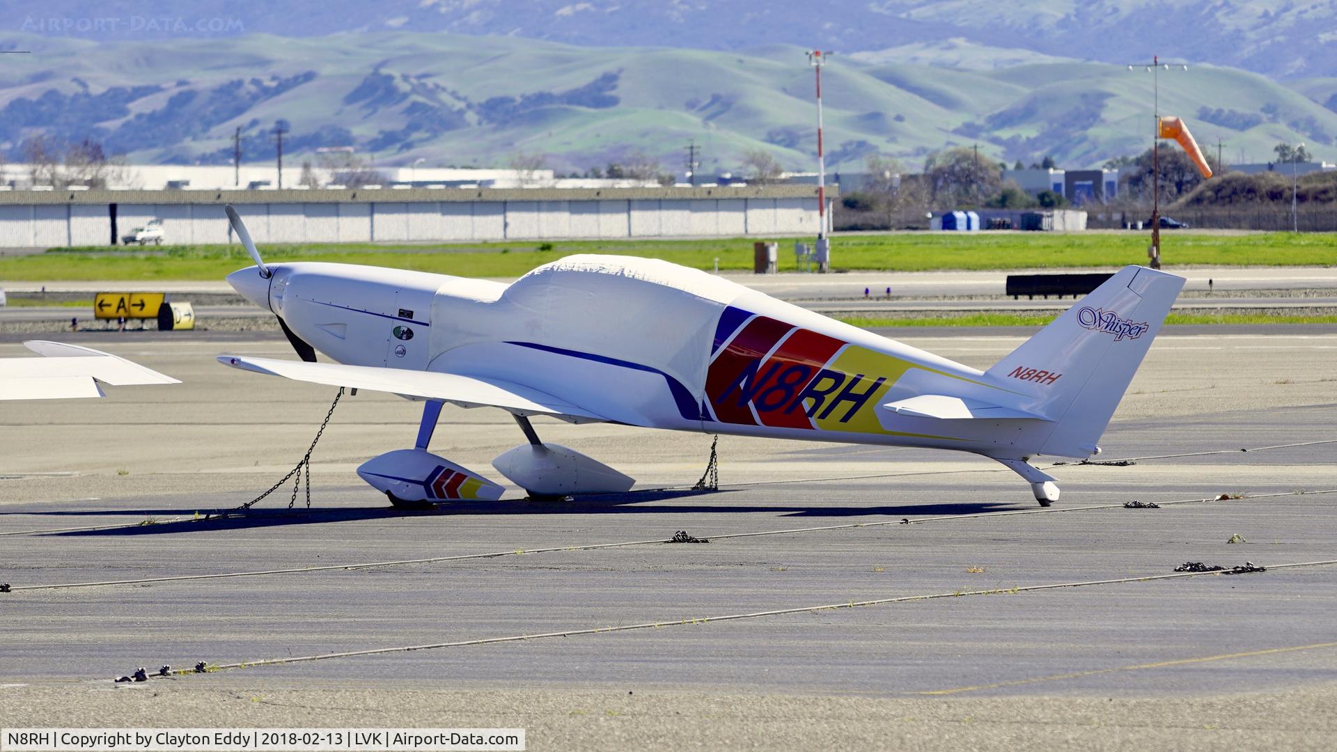 N8RH, 1997 Hill Roy A C WHISPER RG C/N 002, Livermore Airport California 2018.