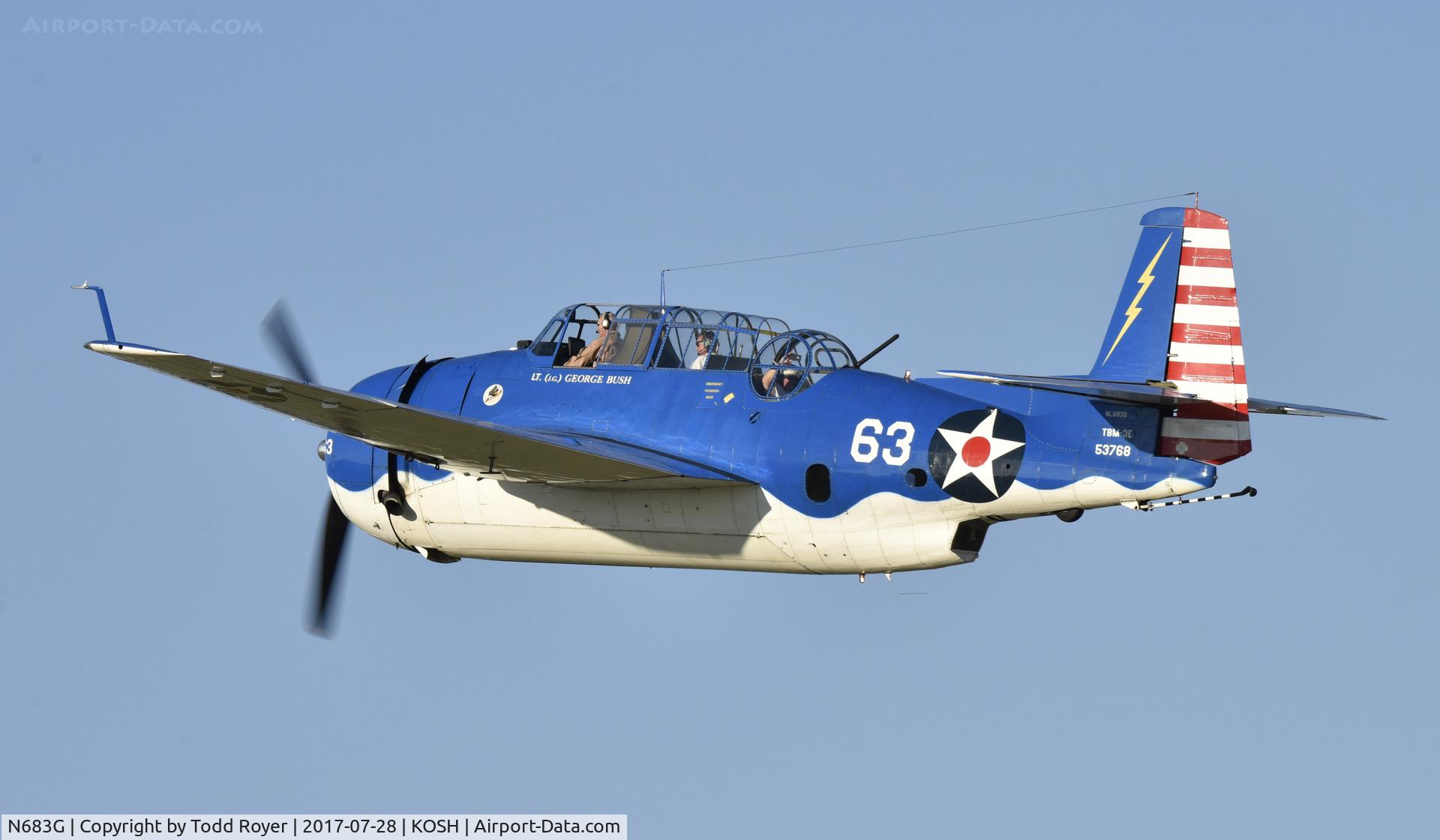 N683G, 1943 Grumman TBM-3E Avenger C/N 53768, Airventure 2017