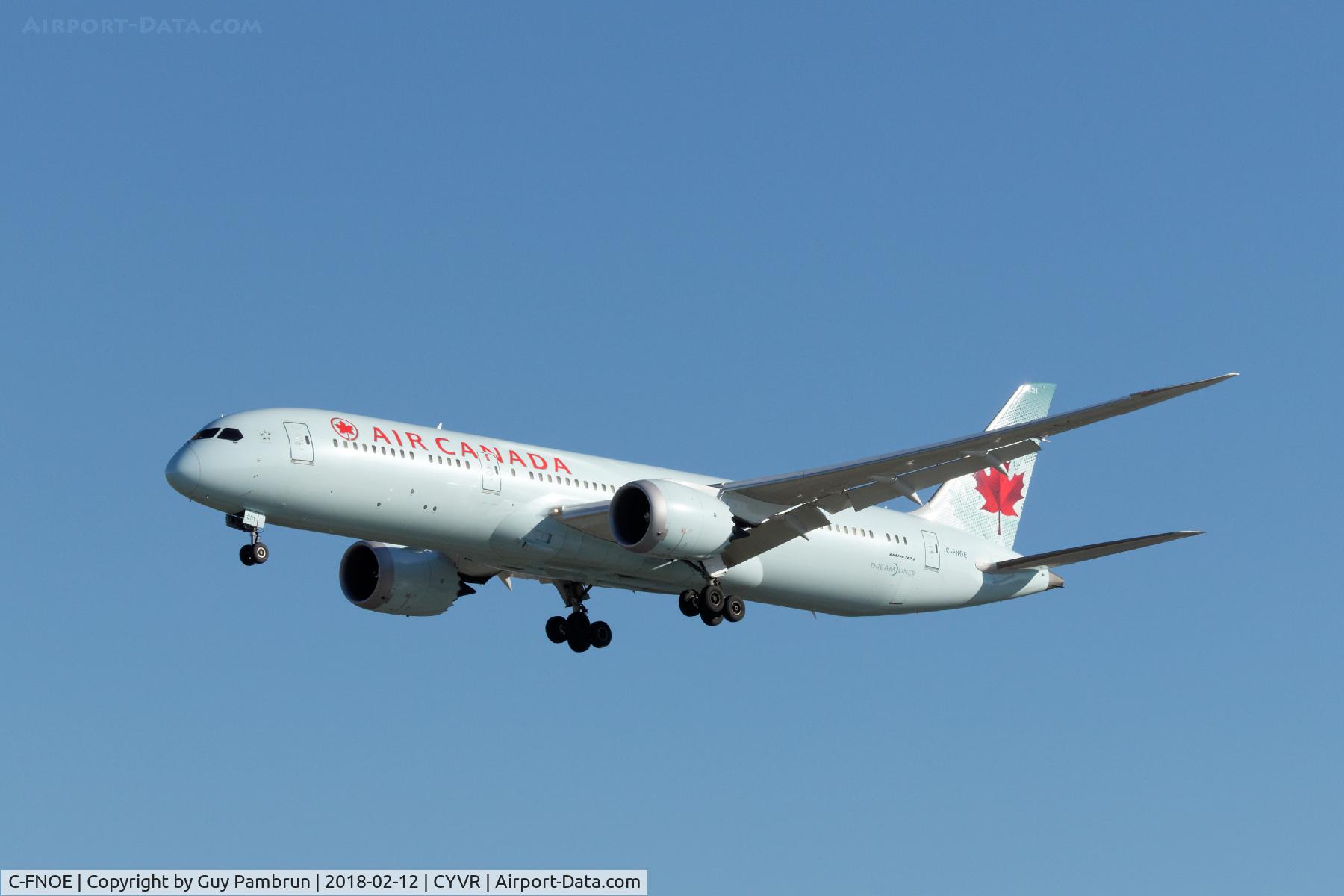 C-FNOE, 2015 Boeing 787-9 Dreamliner C/N 35265, Landing