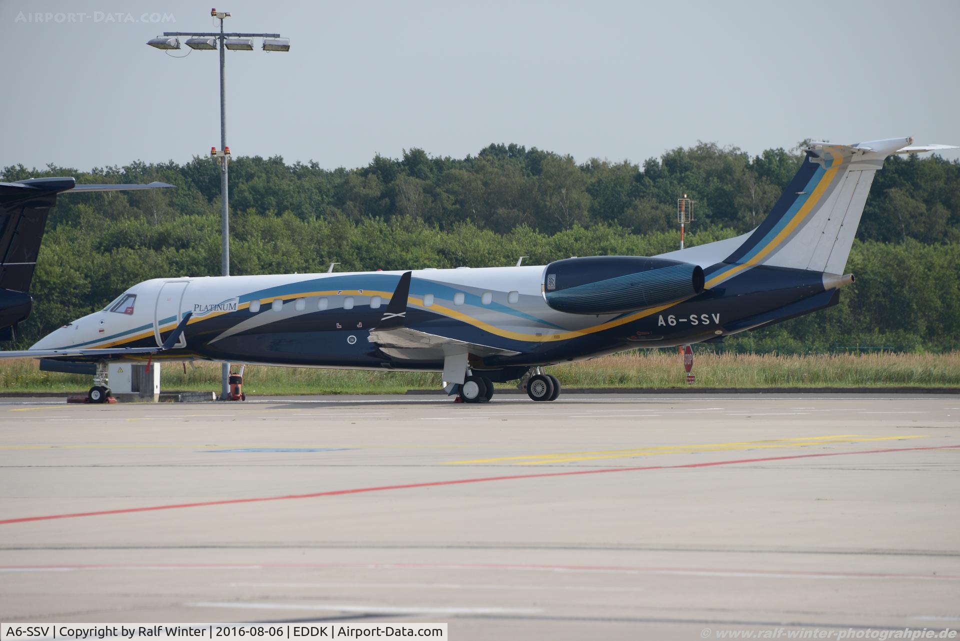 A6-SSV, 2012 Embraer EMB-135BJ Legacy 650 C/N 14501156, Embraer EMB-135BJ Legacy 600 - MJE EMpire Aviation Group - 14501156 - A6-SSV - 06.08.2016 - CGN