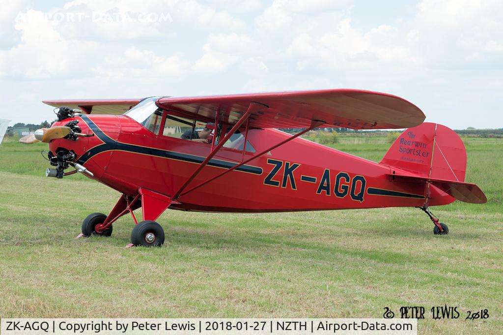 ZK-AGQ, 1938 Rearwin 9000L C/N 613D, Rearwin Sportster AGQ Syndicate, Te Puke