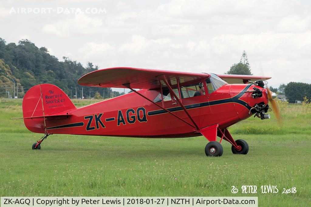 ZK-AGQ, 1938 Rearwin 9000L C/N 613D, Rearwin Sportster AGQ Syndicate, Te Puke