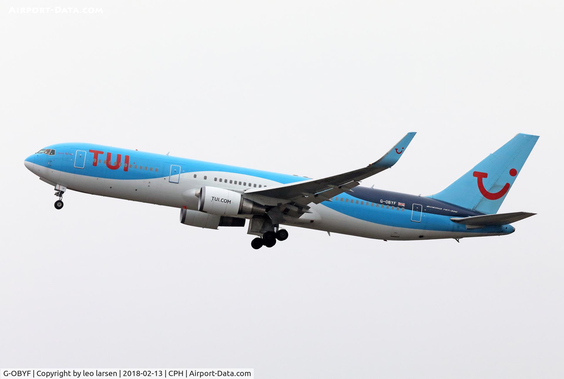 G-OBYF, 1998 Boeing 767-304 C/N 28208, Copenhagen 13.2.2018