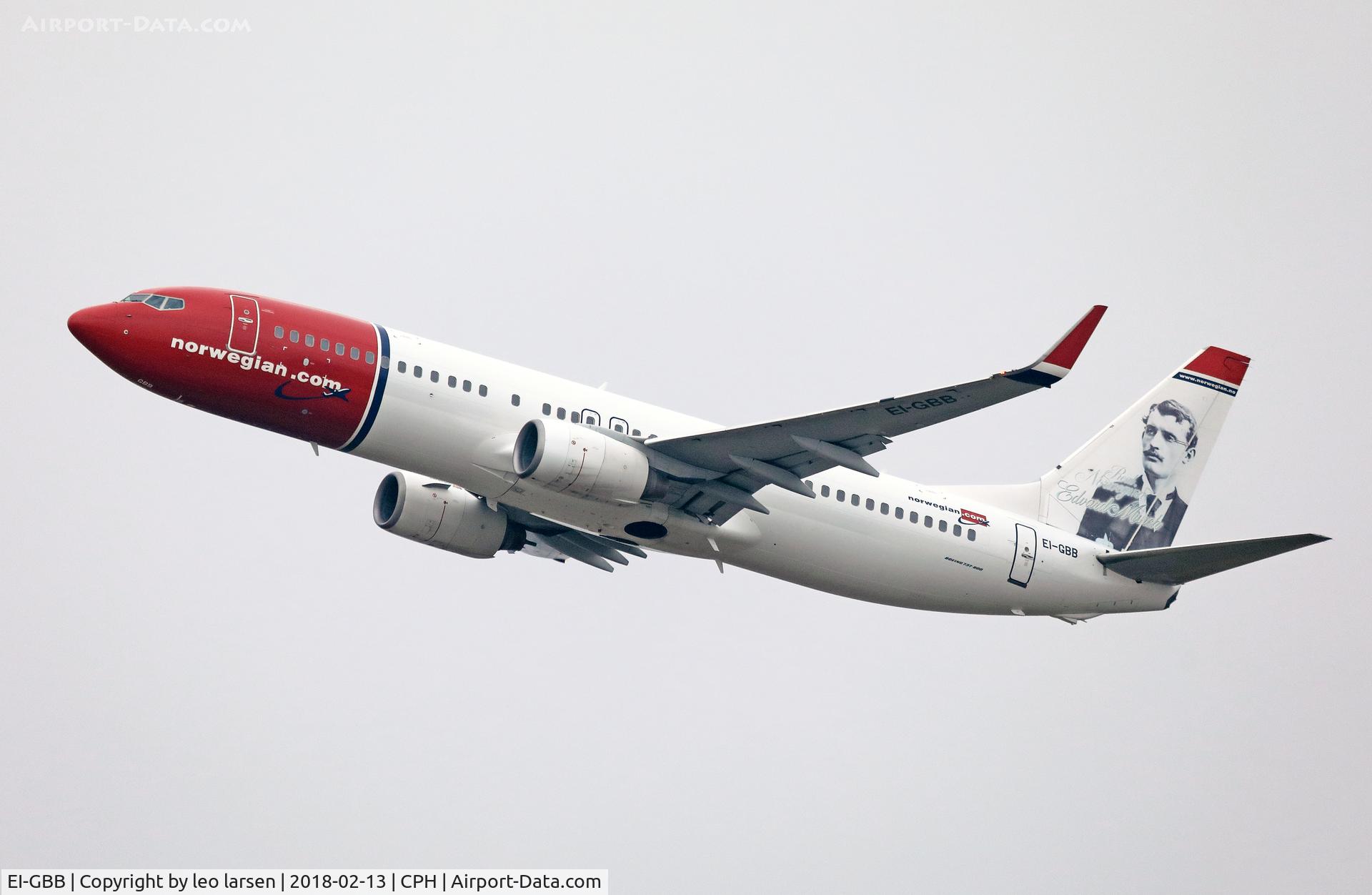 EI-GBB, 2008 Boeing 737-86N C/N 36809, Copenhagen 13.2.2018