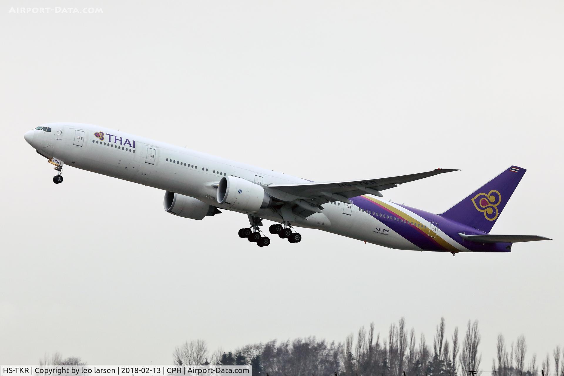 HS-TKR, 2013 Boeing 777-3AL/ER C/N 41527, Copenhagen 13.2.2018