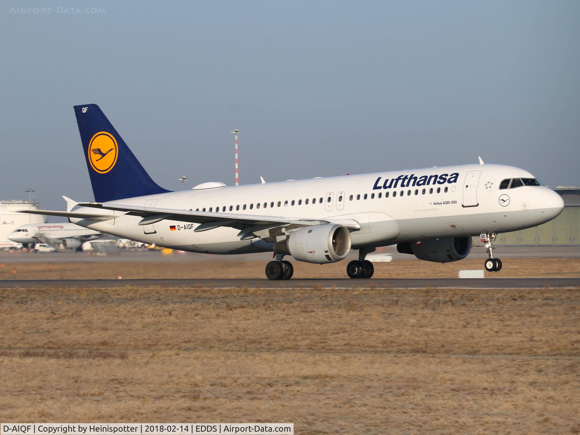 D-AIQF, 1991 Airbus A320-211 C/N 216, D-AIQF at Stuttgart Airport.